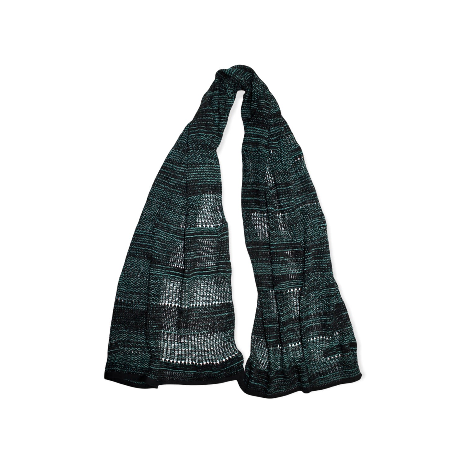 Women’s Green / Black Unisex Lace Scarf - Green One Size Maria Aristidou