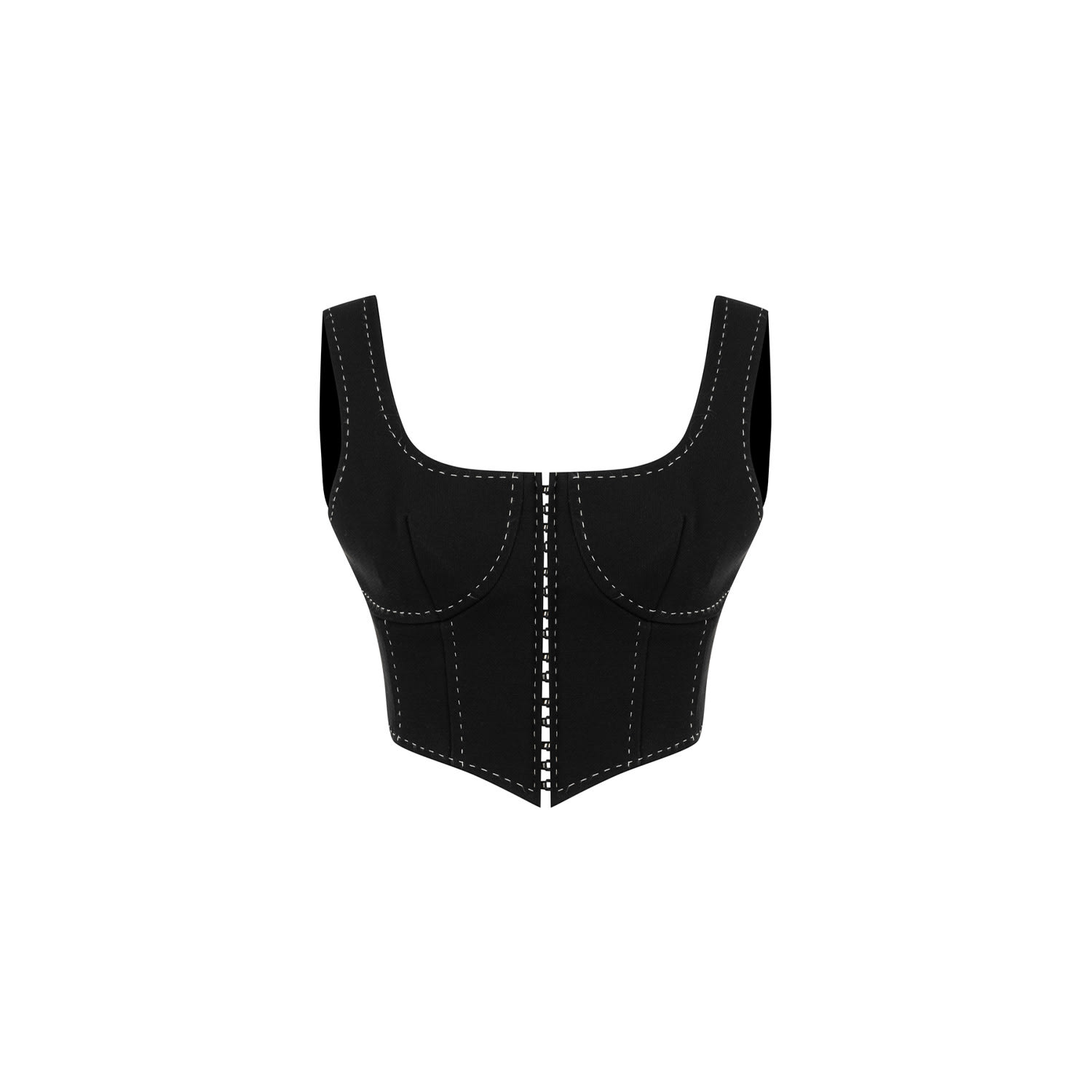 Women's Black Atria Top | Extra Small | Saint Ones