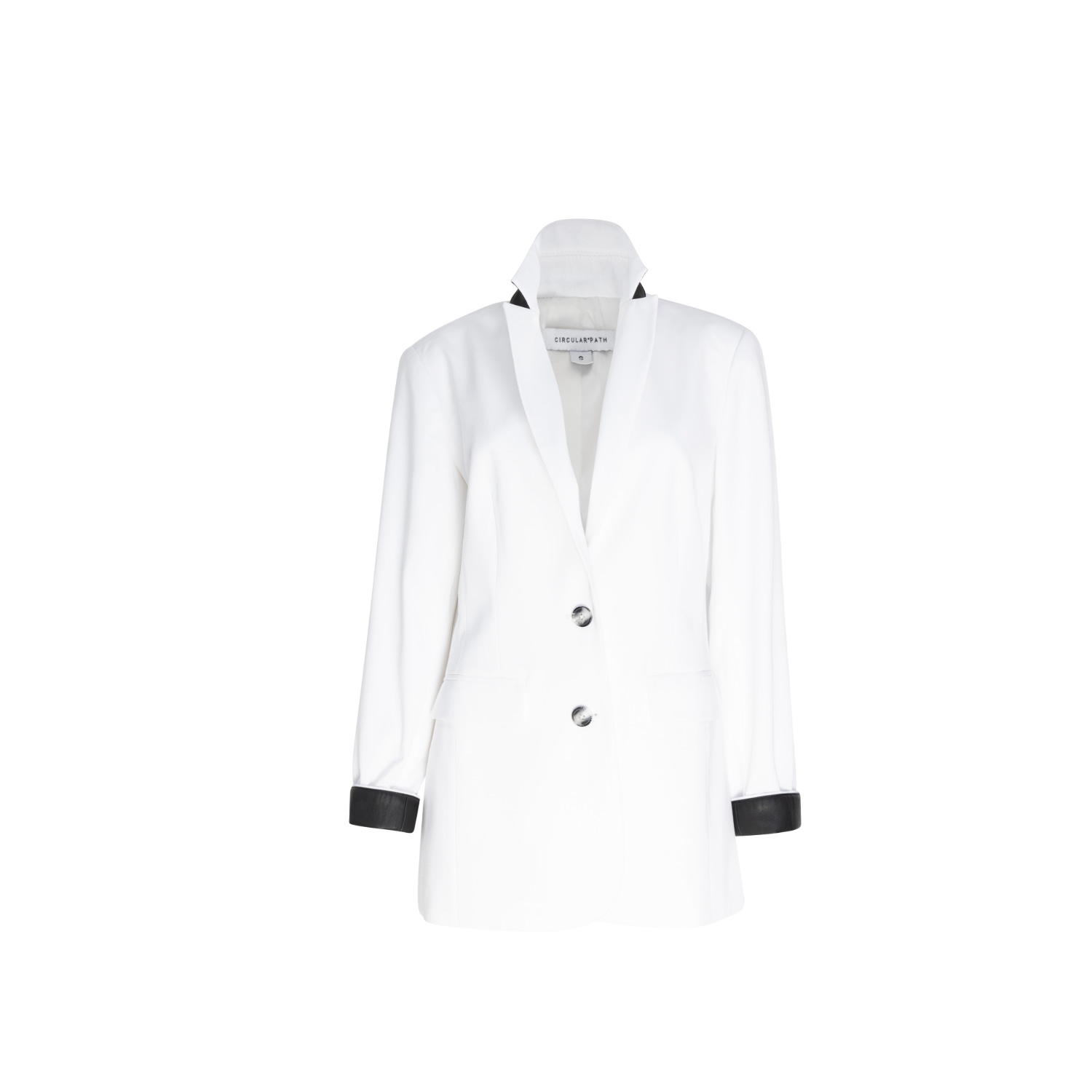 Circular Path Women's Black / White Donna Blazer - White-black