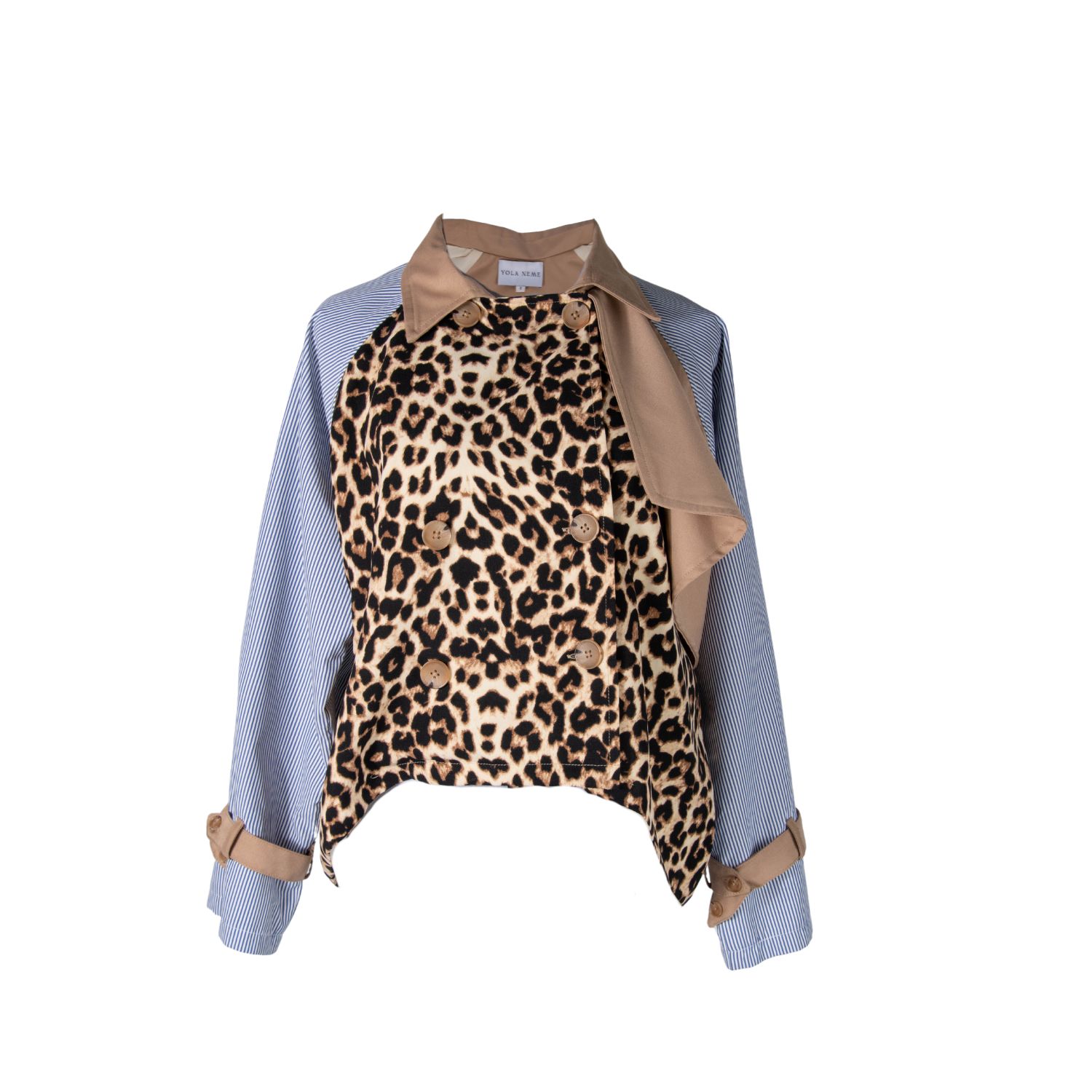 Yola Neme Women's Brown / Blue Calixta Jacket In Brown/blue