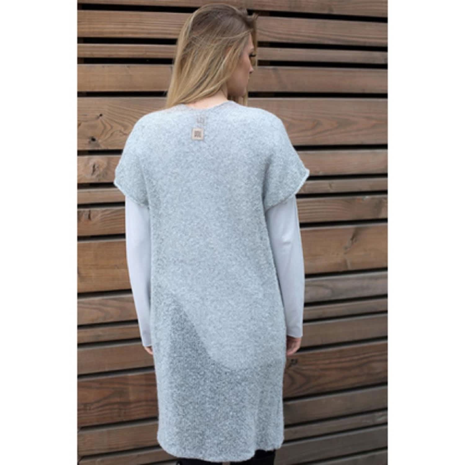 light grey sweater vest