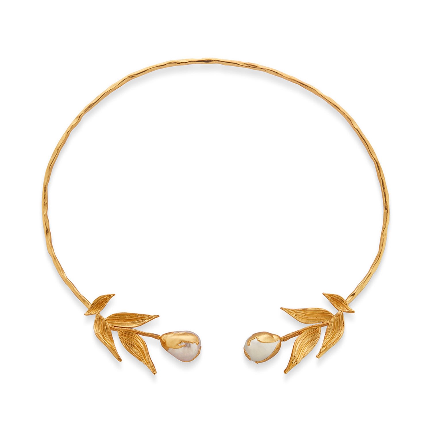 Women’s Gold Riva Choker With Baroque Pearls Dhwani Bansal