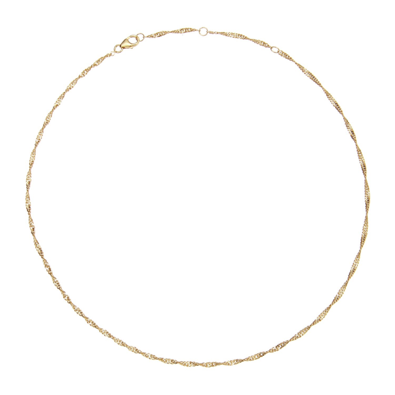 Lily & Roo Women's Gold Twisted Rope Chain In Gold