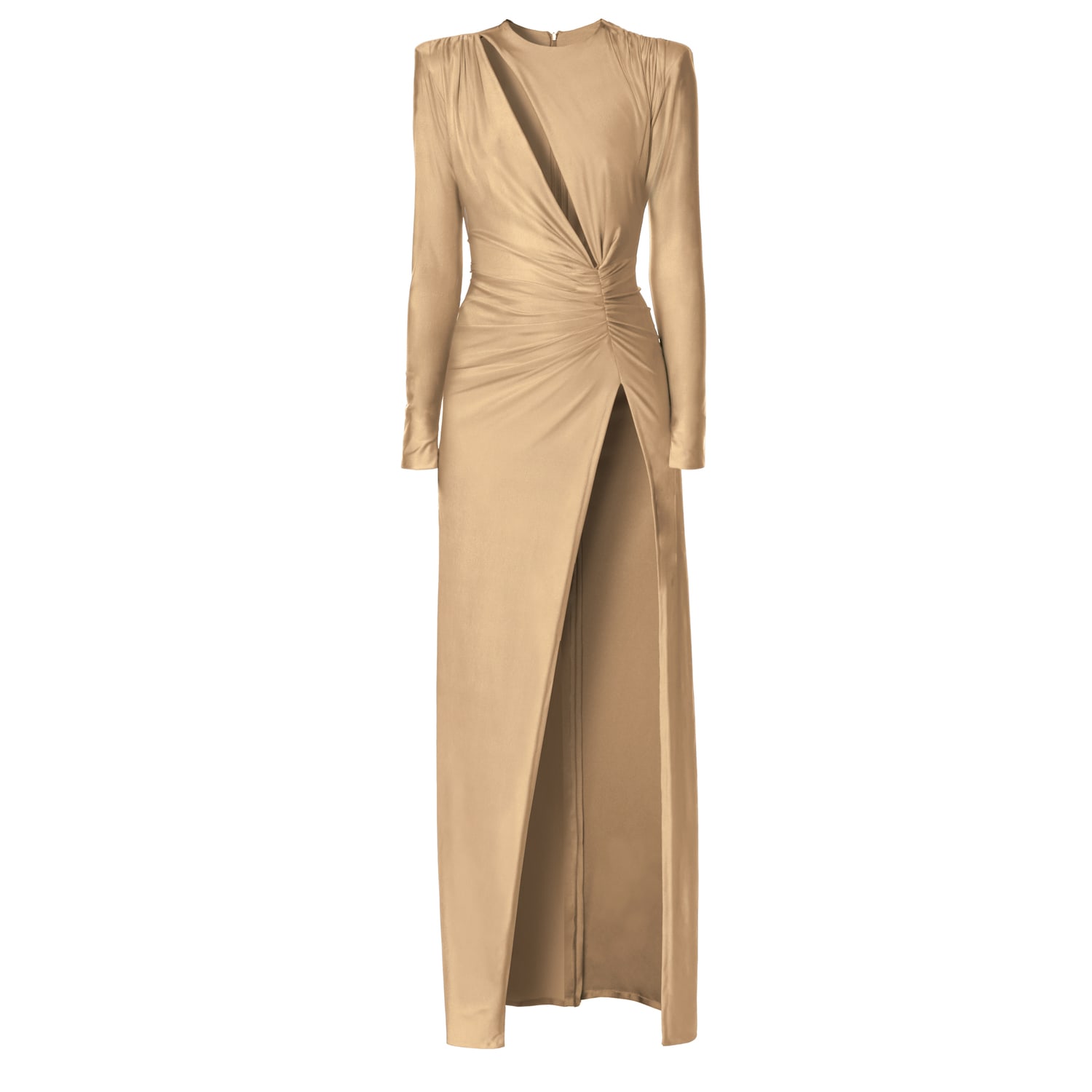 Aggi Women's Adriana Champagne Gold Maxi Evening Dress