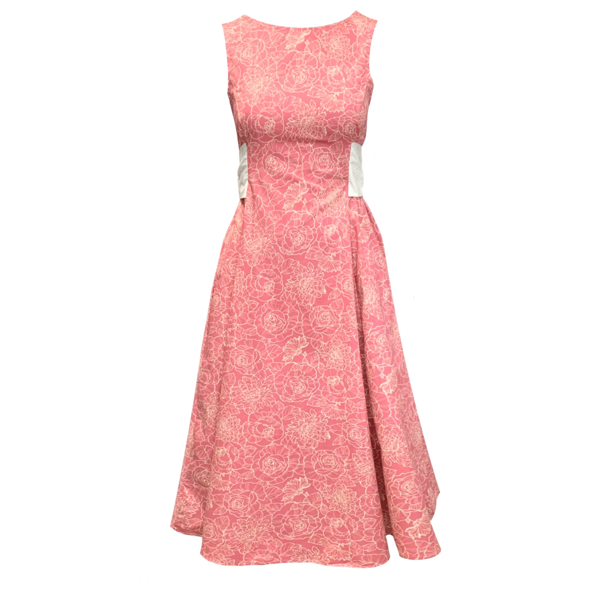 Frock Tales Women's Pink / Purple Gardenia Dress In Rose Print