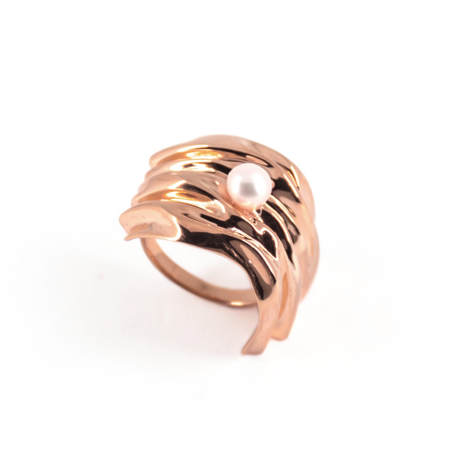 Women’s Cambré Cocktail Ring In Rose Gold Plaitly