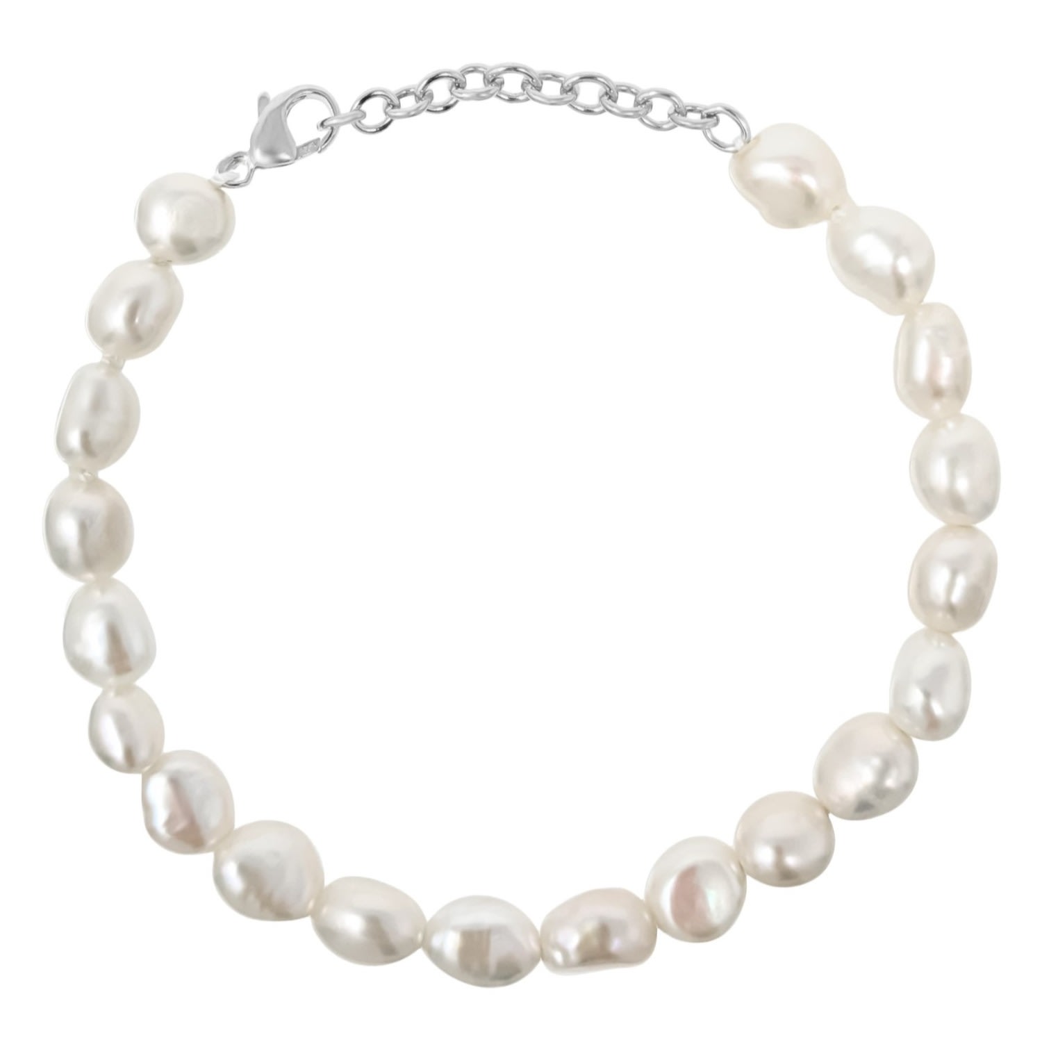 Women’s Alyssa All Baroque Pearl Sterling Silver Bracelet Kiri & Belle