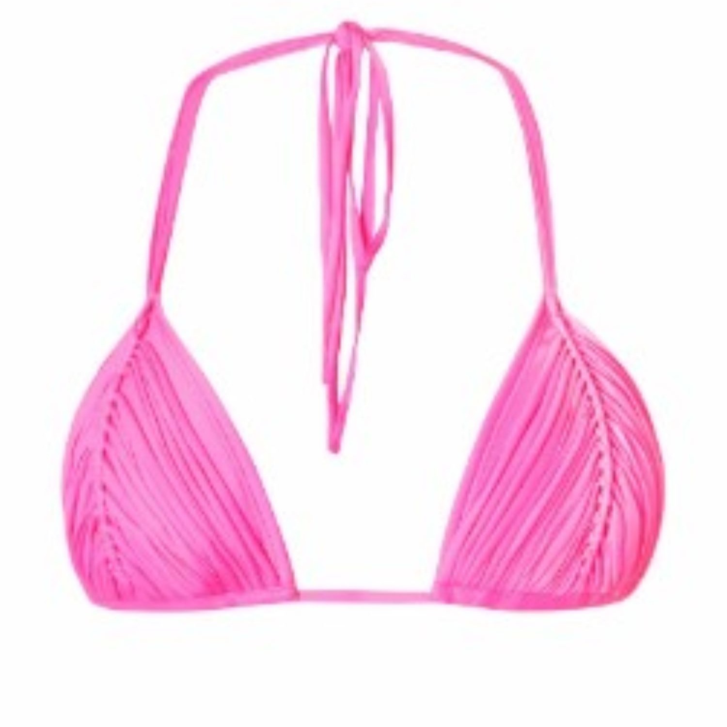 Women&rsquo;s Vivid Pink Isla Triangle Top | Large | Pq Swim