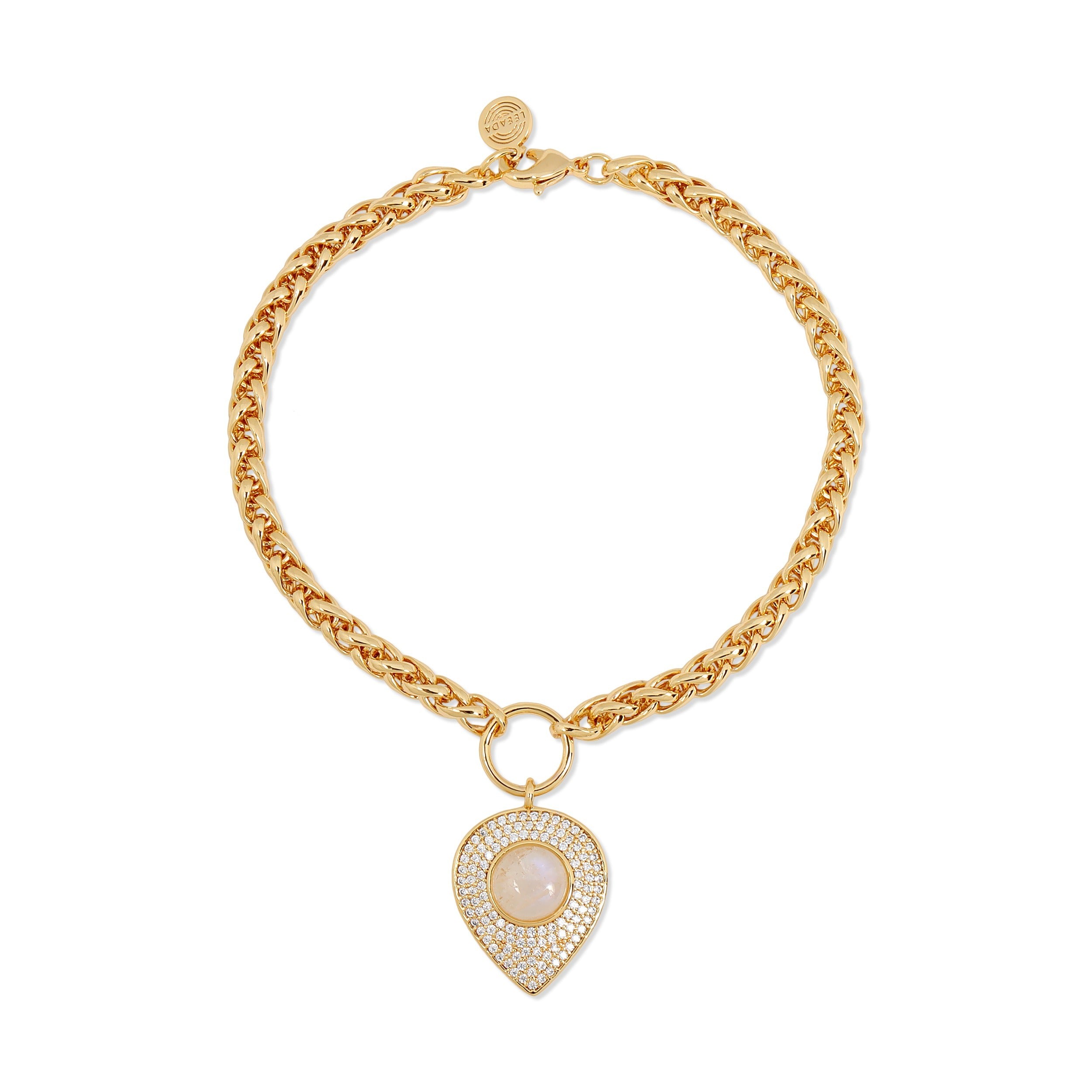 Women’s Gold Coronado Bracelet Moonstone Leeada Jewelry