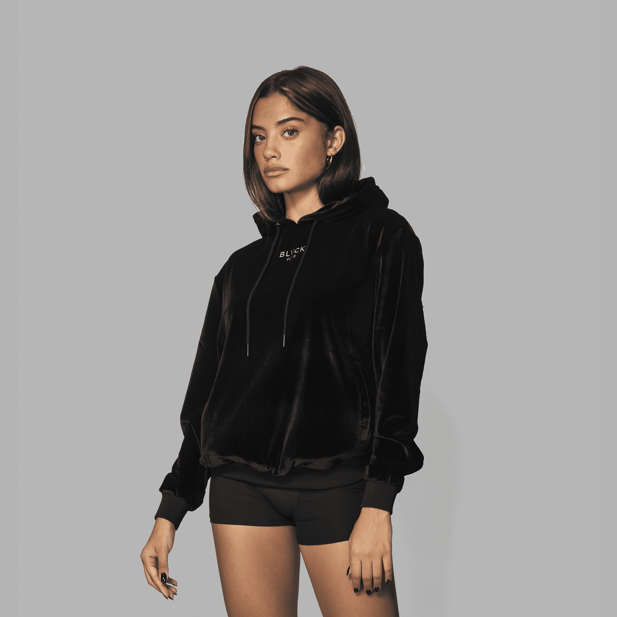 人気ブランド♪ 男女OK!! ★ BLVCK PARIS ★ VELVET HOODIE Blvck Velvet Hoodie | Blvck Paris | Wolf & Badger