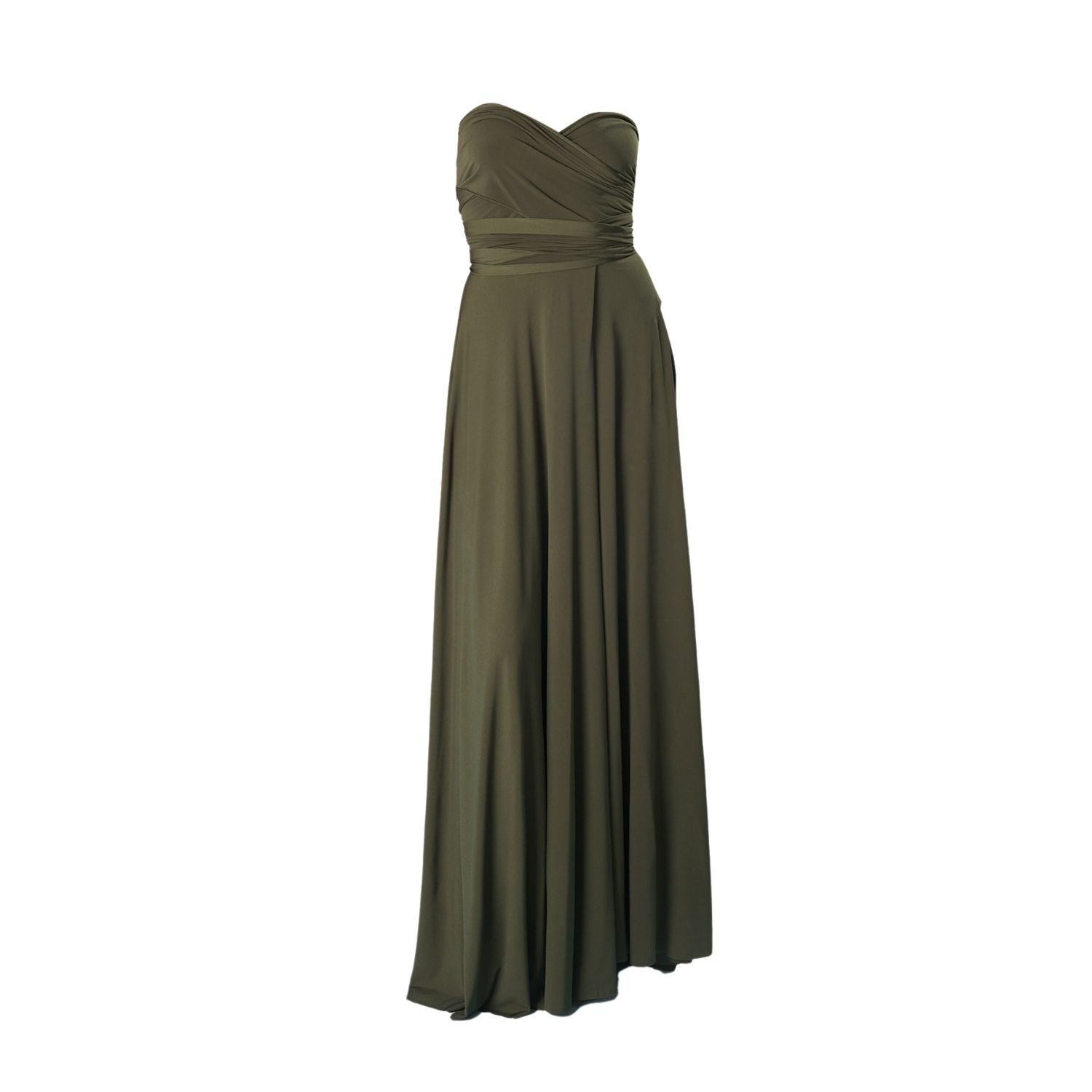 CEYLAN BCN WOMEN'S GREEN SEXY DRESS KHAKI