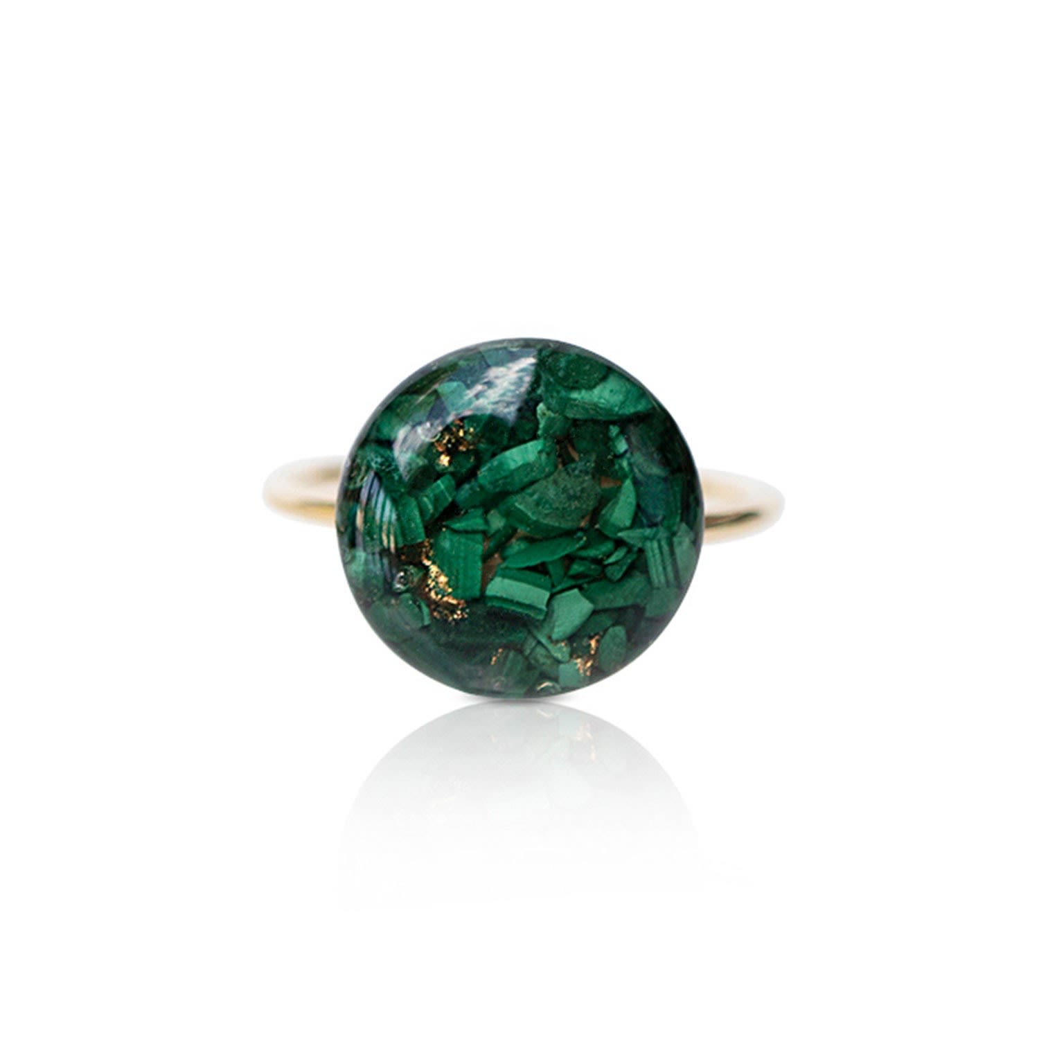 Women’s Statement Green Ring Kate Koel