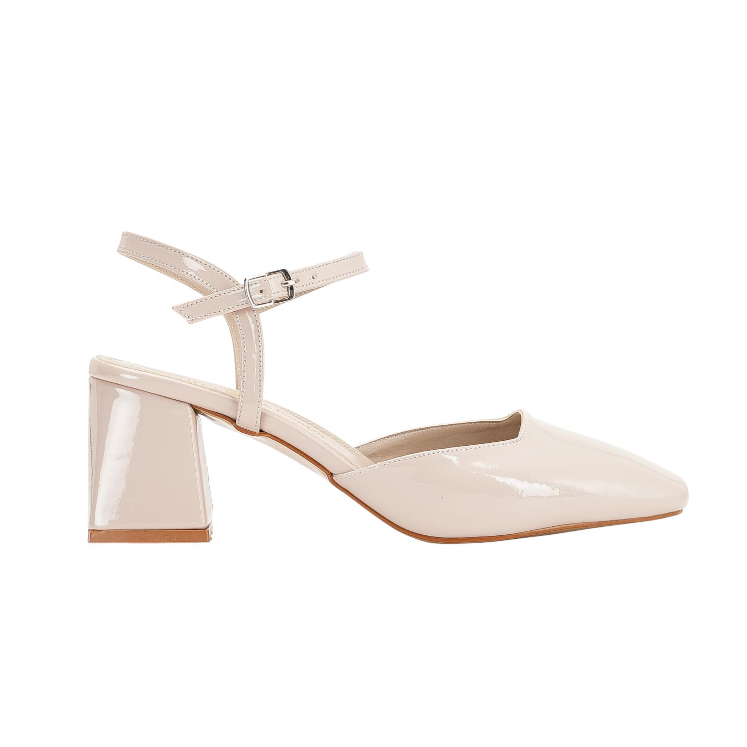 Prologue Shoes Women's Neutrals Kayla Beige Patent Pumps