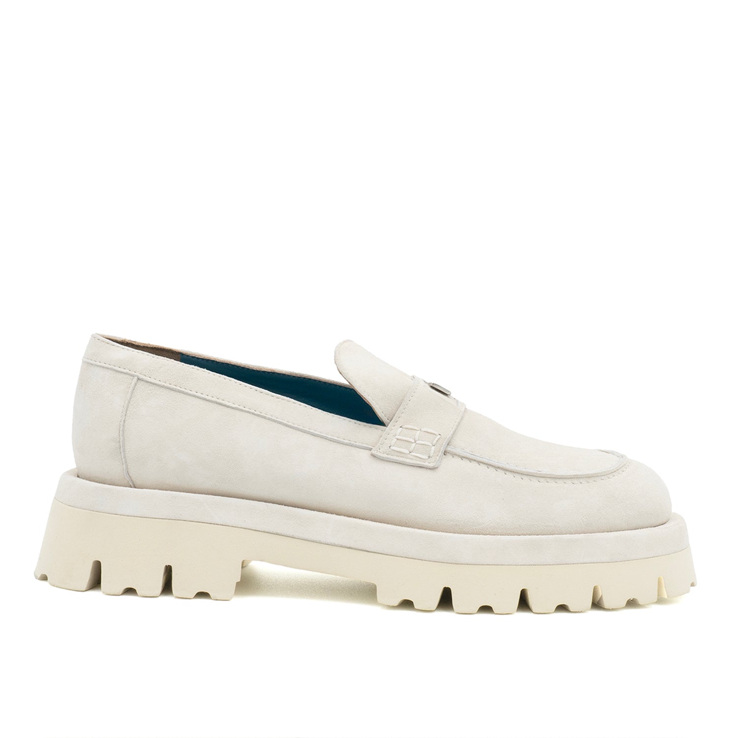 Valentina Rangoni Women's Neutrals / Grey / White Francesca Loafer Ivory Cashmer In Grey/white
