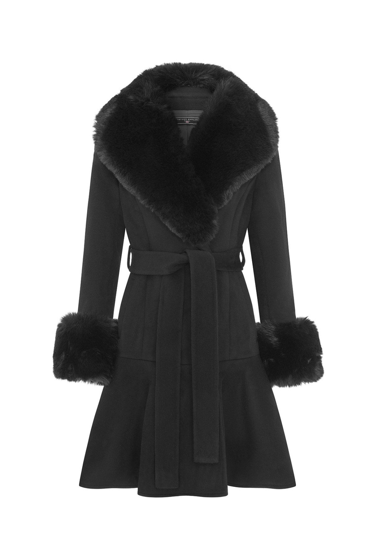 Hortons England Women's Mini Westminster Coat Black In Black