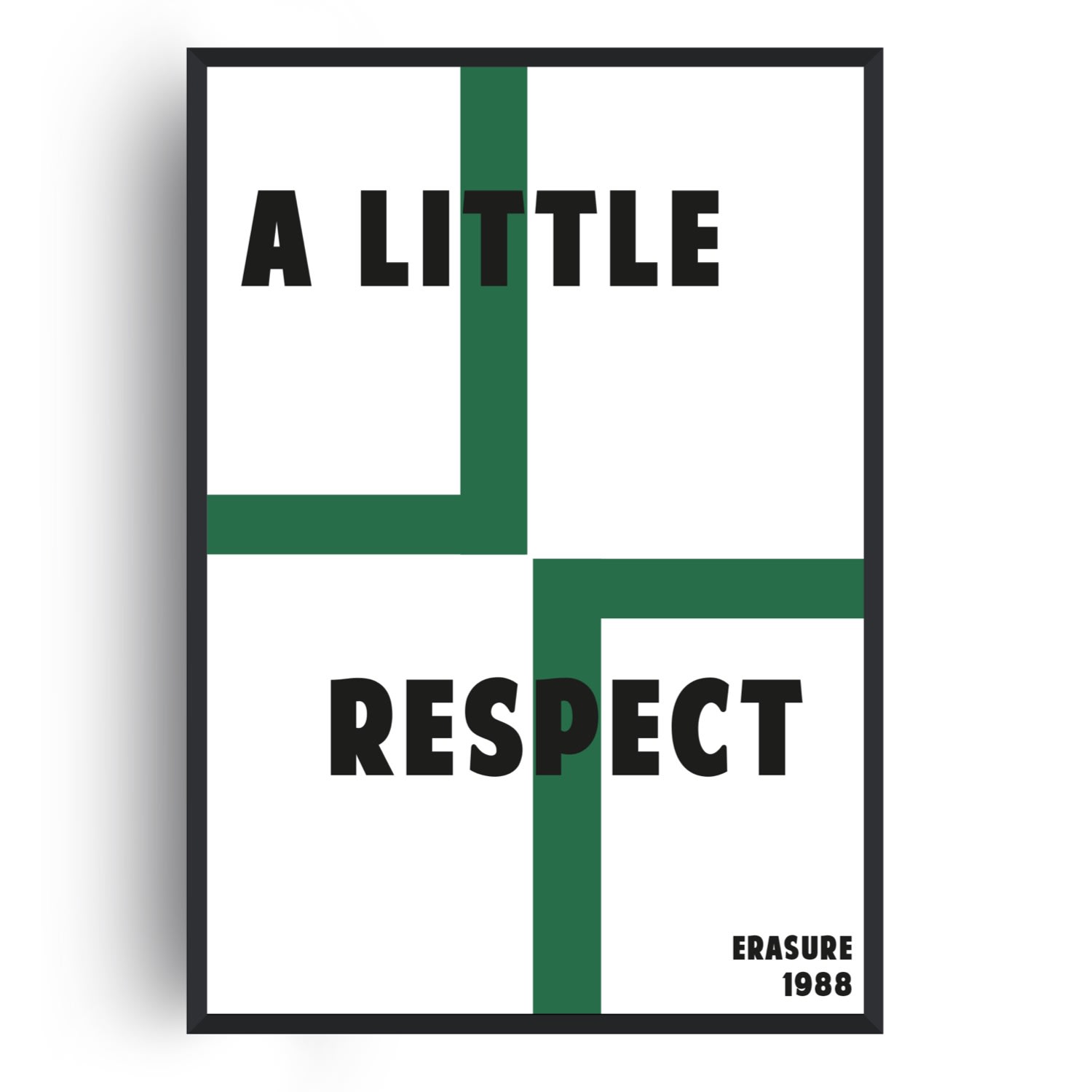 Green A Little Respect Music 70S Gicle Retro Art Print A3 A3 297 X 420Mm Fanclub