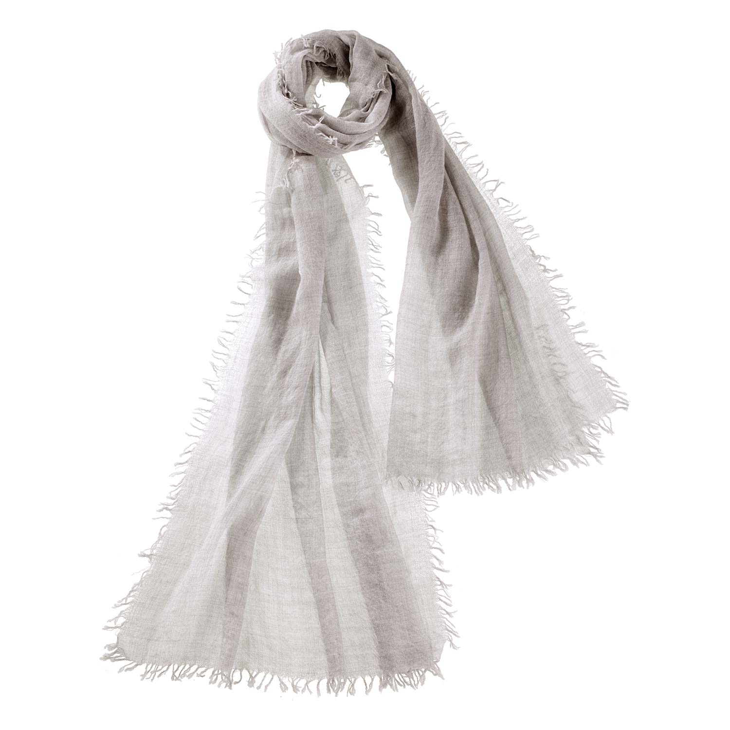 Women’s Grey Alpine Cashmere Alta Scarf - Pearl Mlange