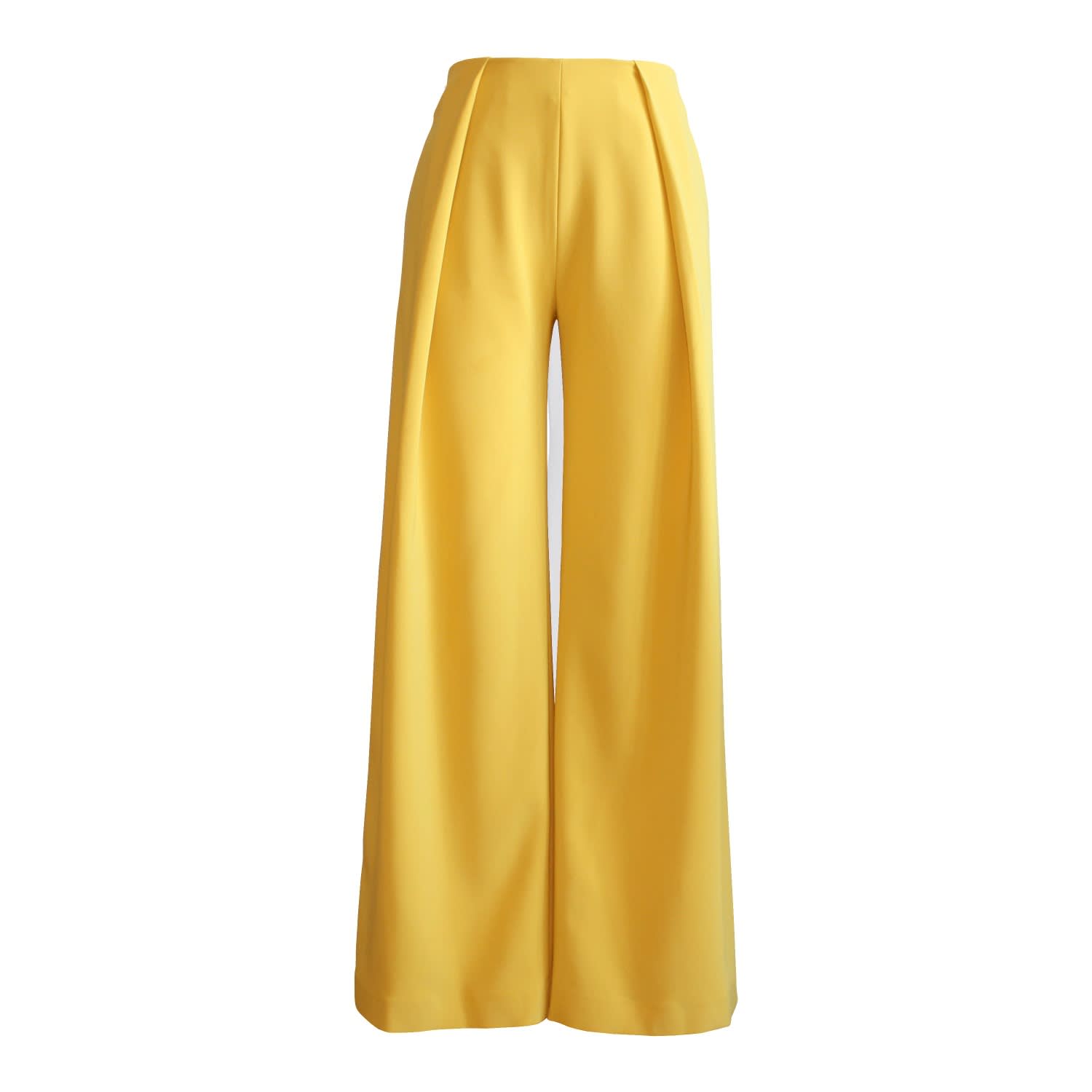 wide leg pants with pleats