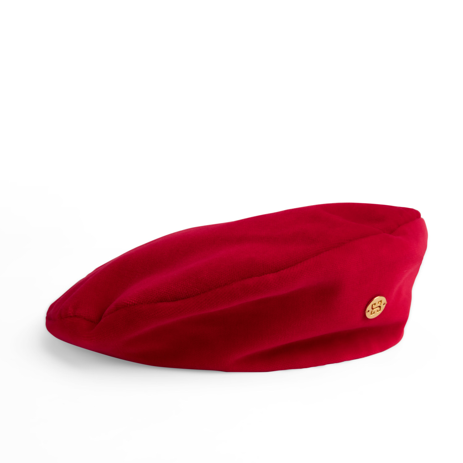 Sibi Hats Women's Audrey - Bright Red Velvet Beret Hat In Red