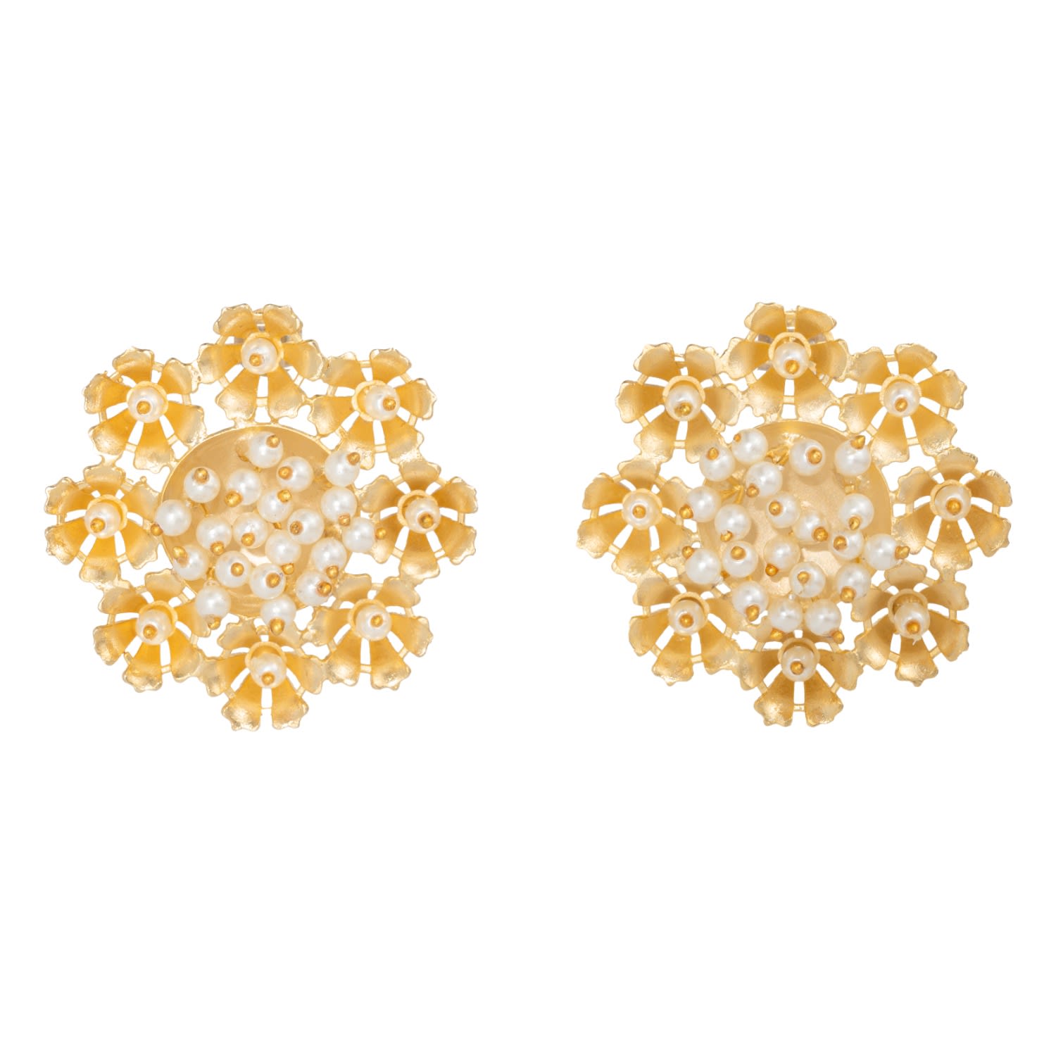 Meraki By Rashmi Bajaj Women's Gold Fiona De Perla Earrings