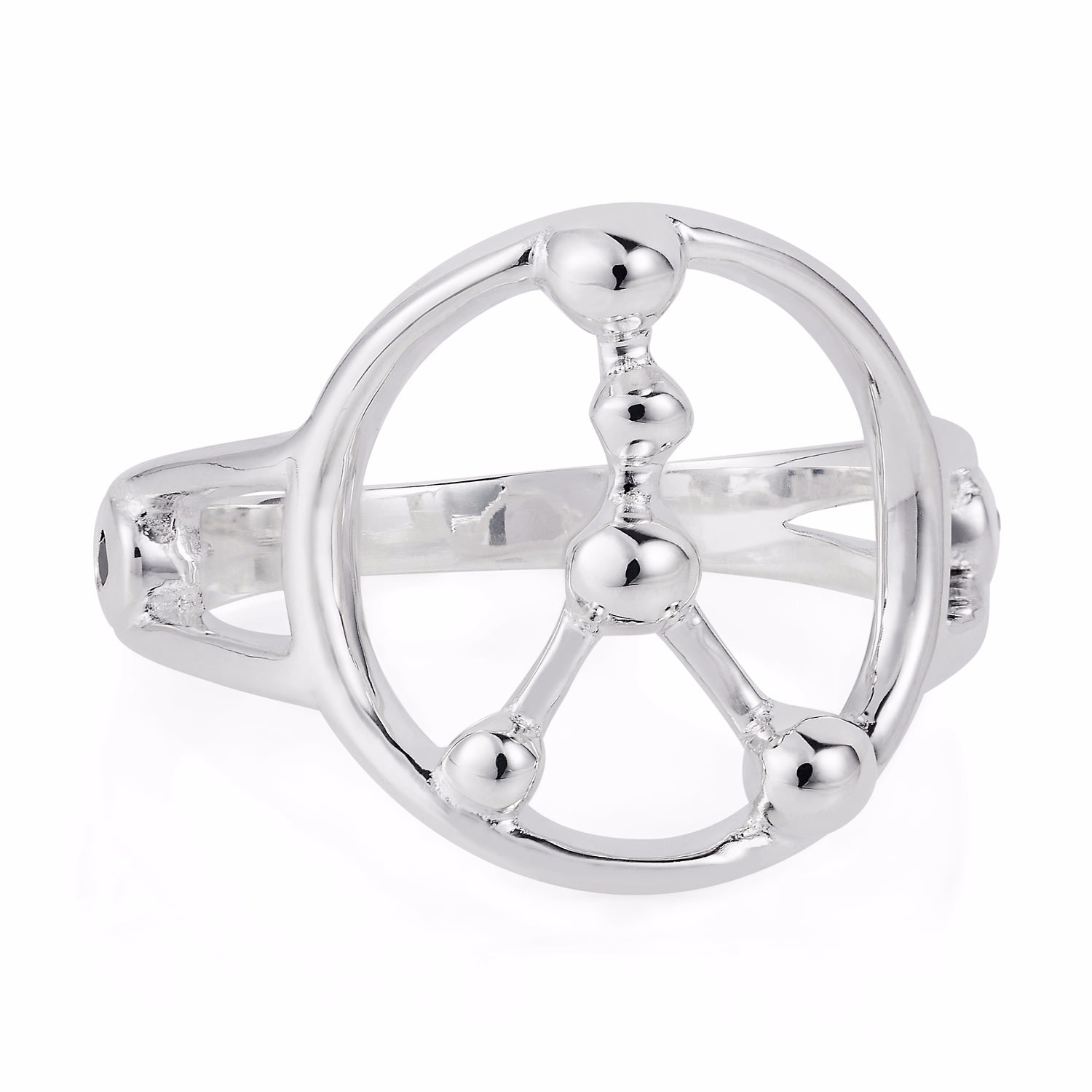 Women’s Silver Cancer Astrology Ring Yasmin Everley Jewellery