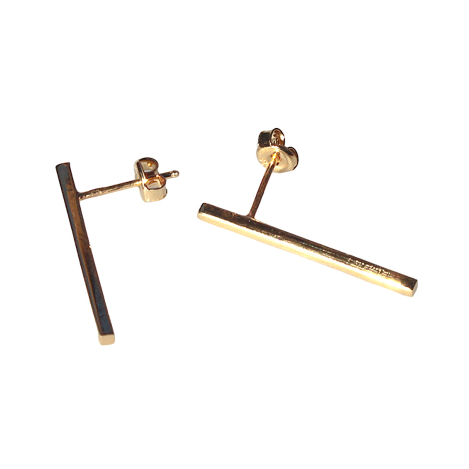 Women’s Gold Bar Earrings Yuka Studio