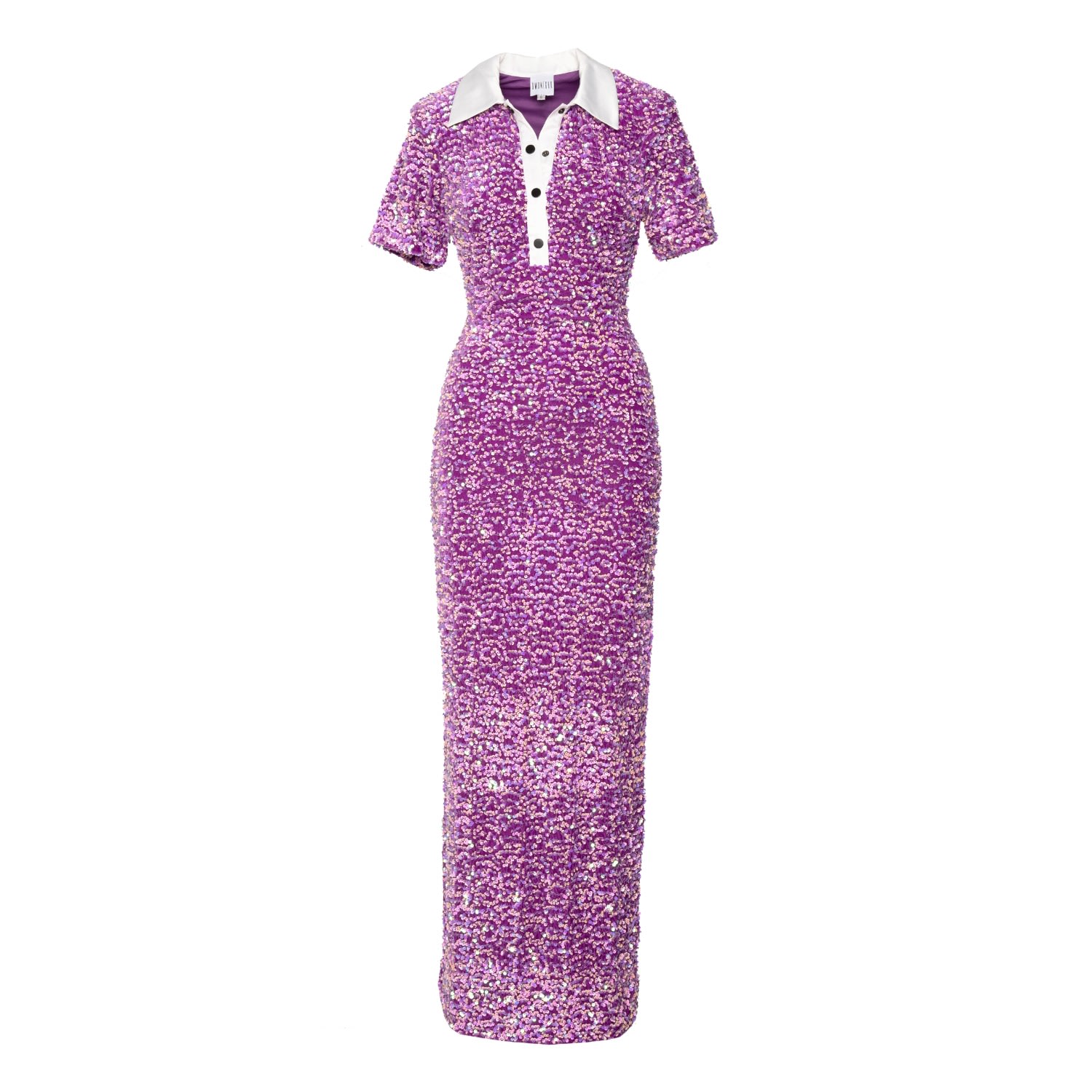 Ofuure Women's Pink / Purple Daya Sequin Maxi Dress In Purple Alexandrite In Pink/purple