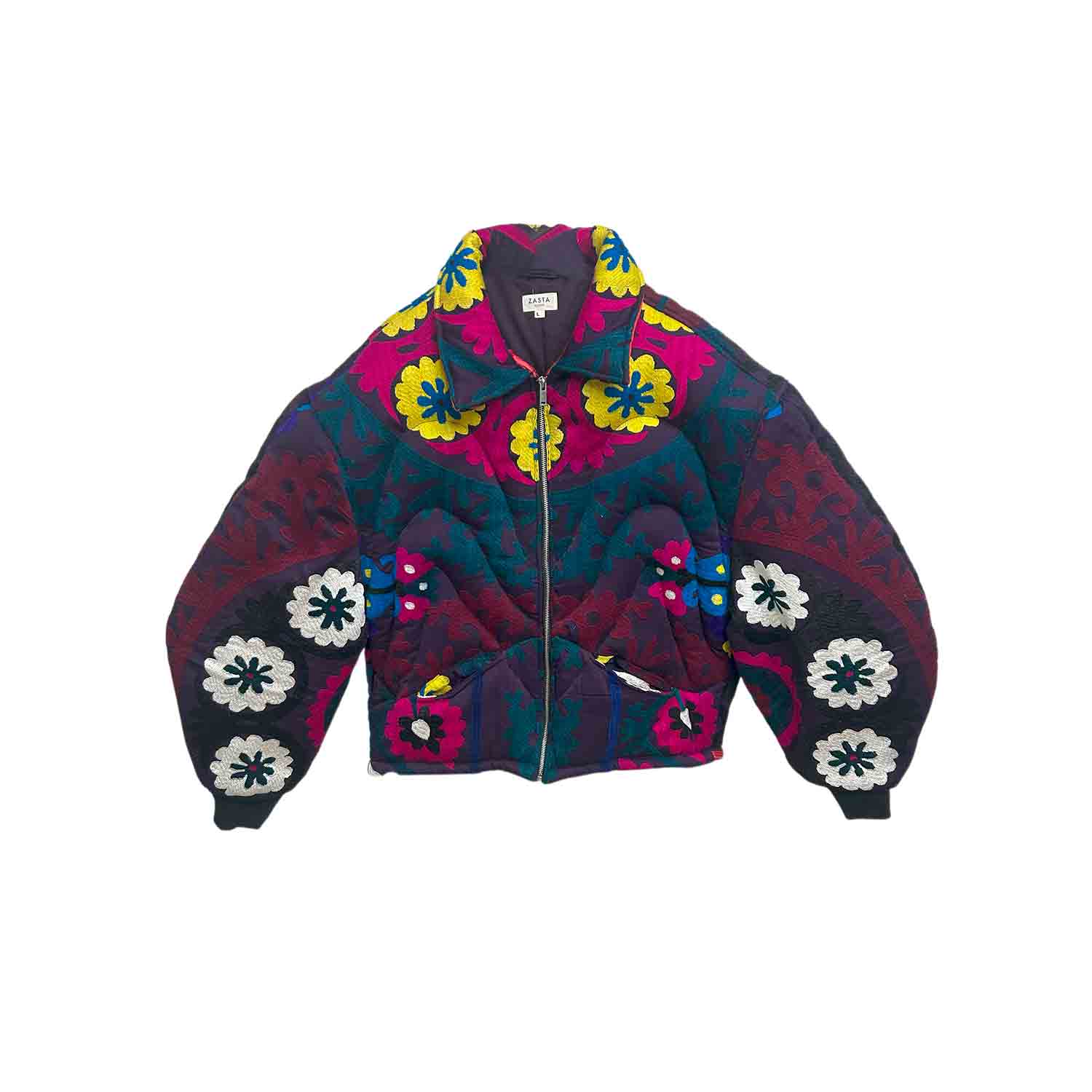 Zasta Studio Men's Unknown Tapestries Cotton Blend Bomber Large A