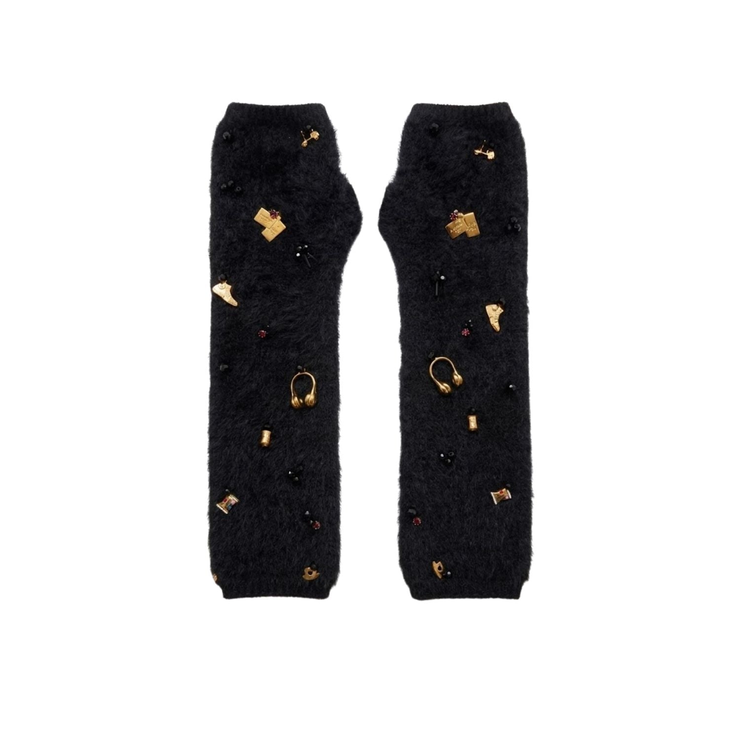 Women's Black Noir Lifestyle Essence Mitten Glove | One Size | Adiba