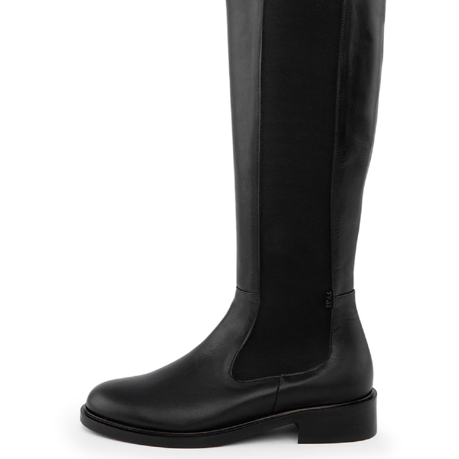 Nitra Black Leather Women's High Boot | 8 Uk | Ilvi