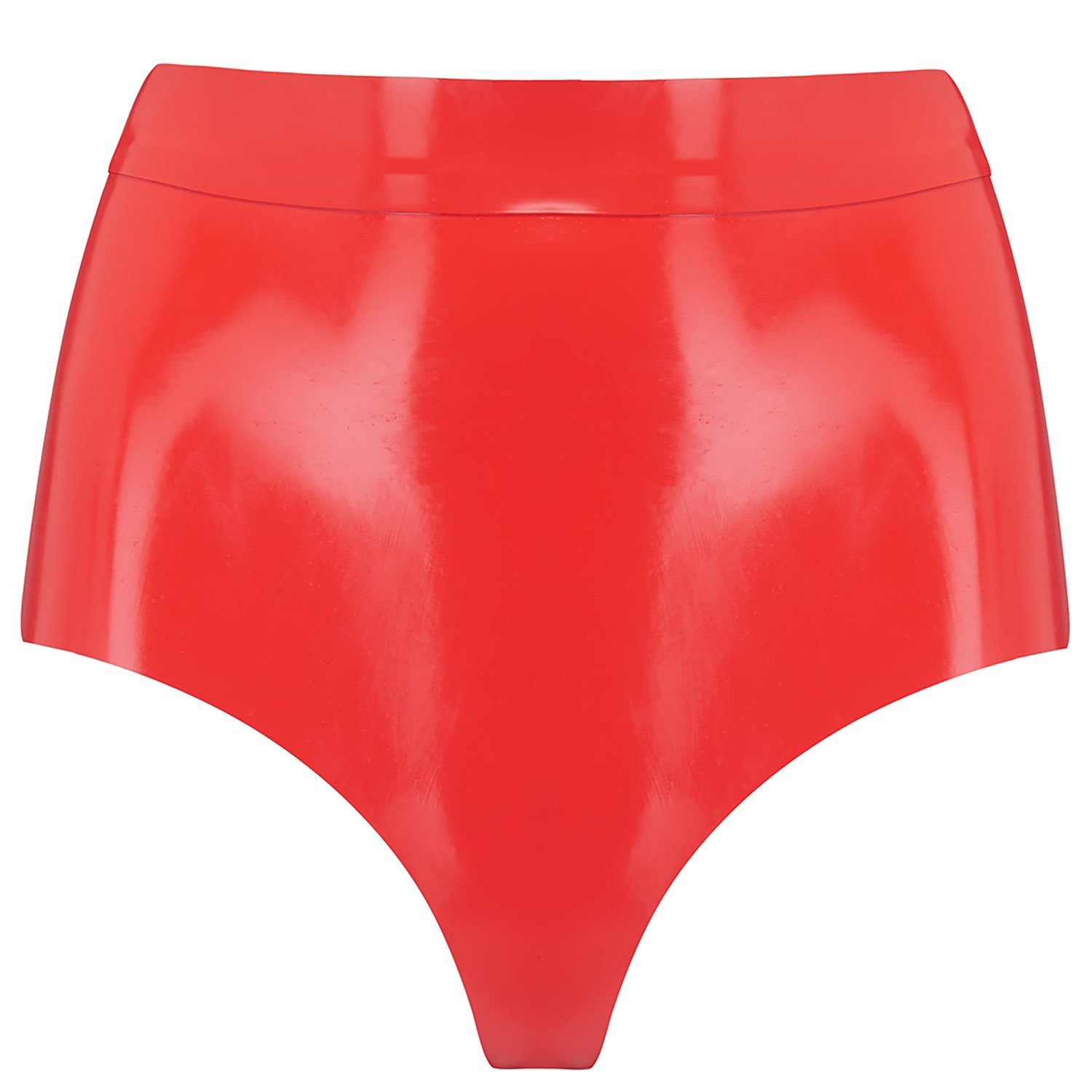 Elissa Poppy Women's Latex Disco Pant - Red In Red