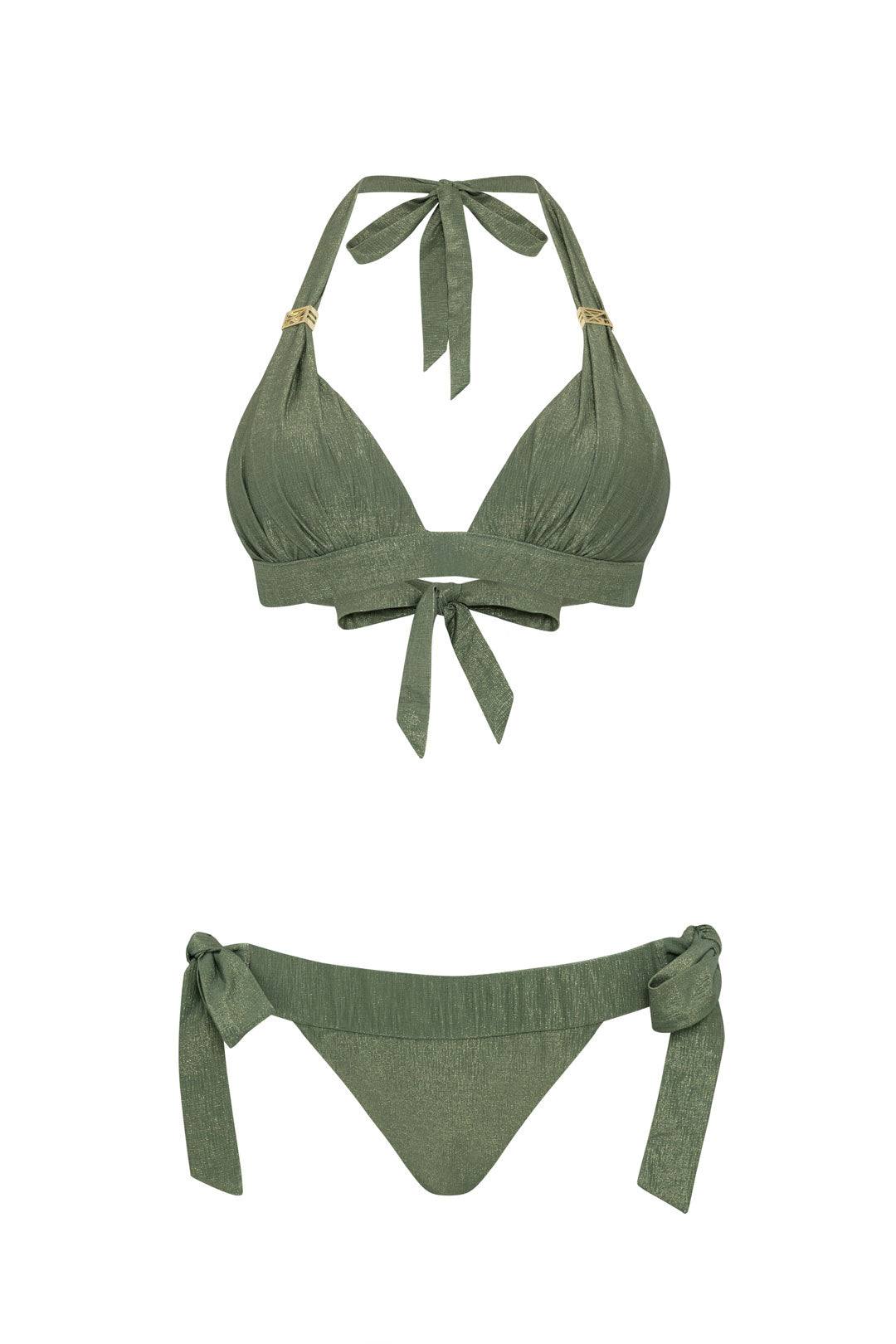 Leyla Maya Women's Green Annie & Ginny Bikini Set - Verde Oliva
