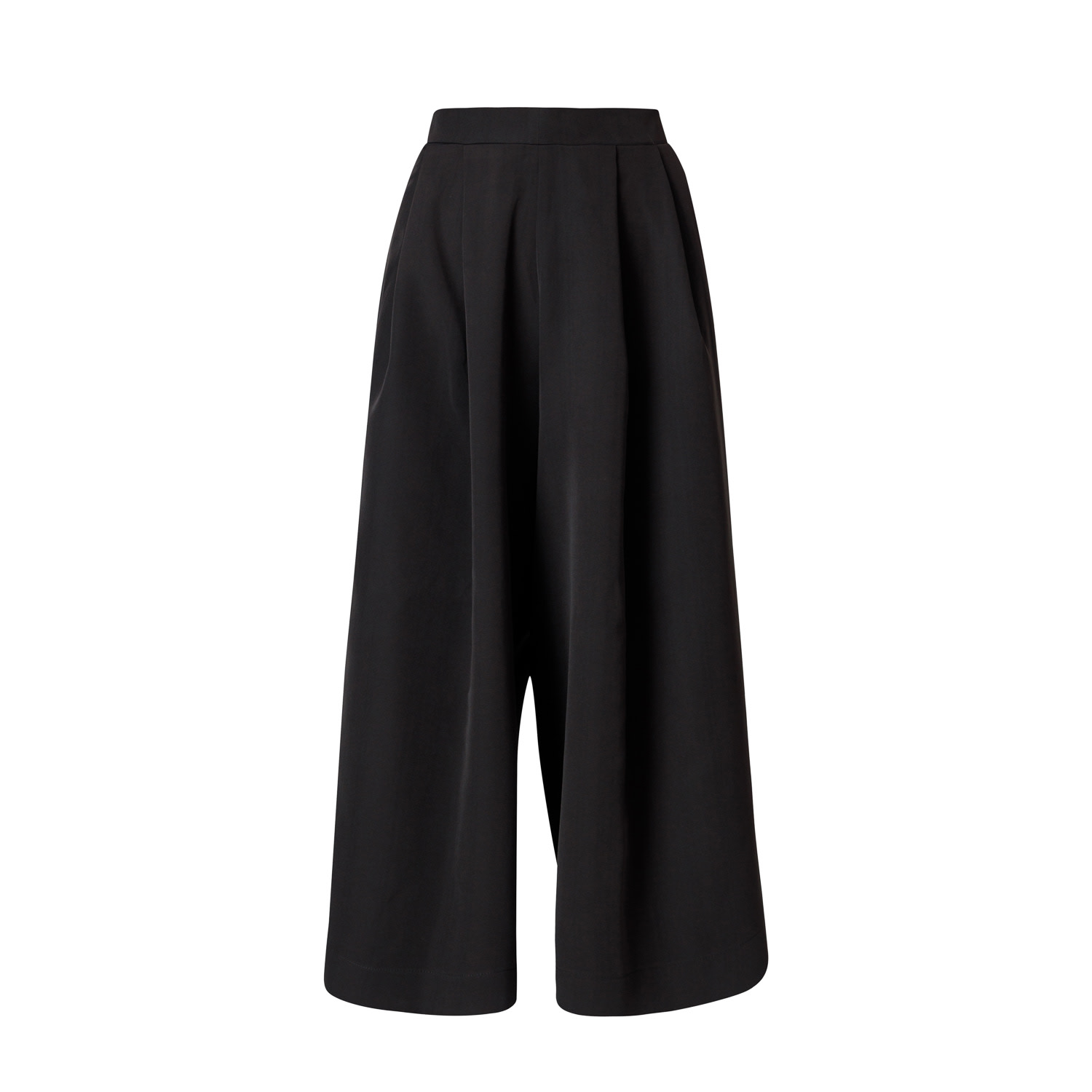 Lia Aram Women's Black Signature Wrap-around Cropped Trousers In Black