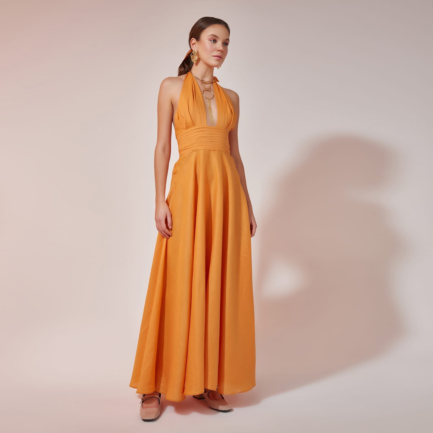woman in vintage dress The DEVON - Vintage Dress (Swing/Pencil Skirt)