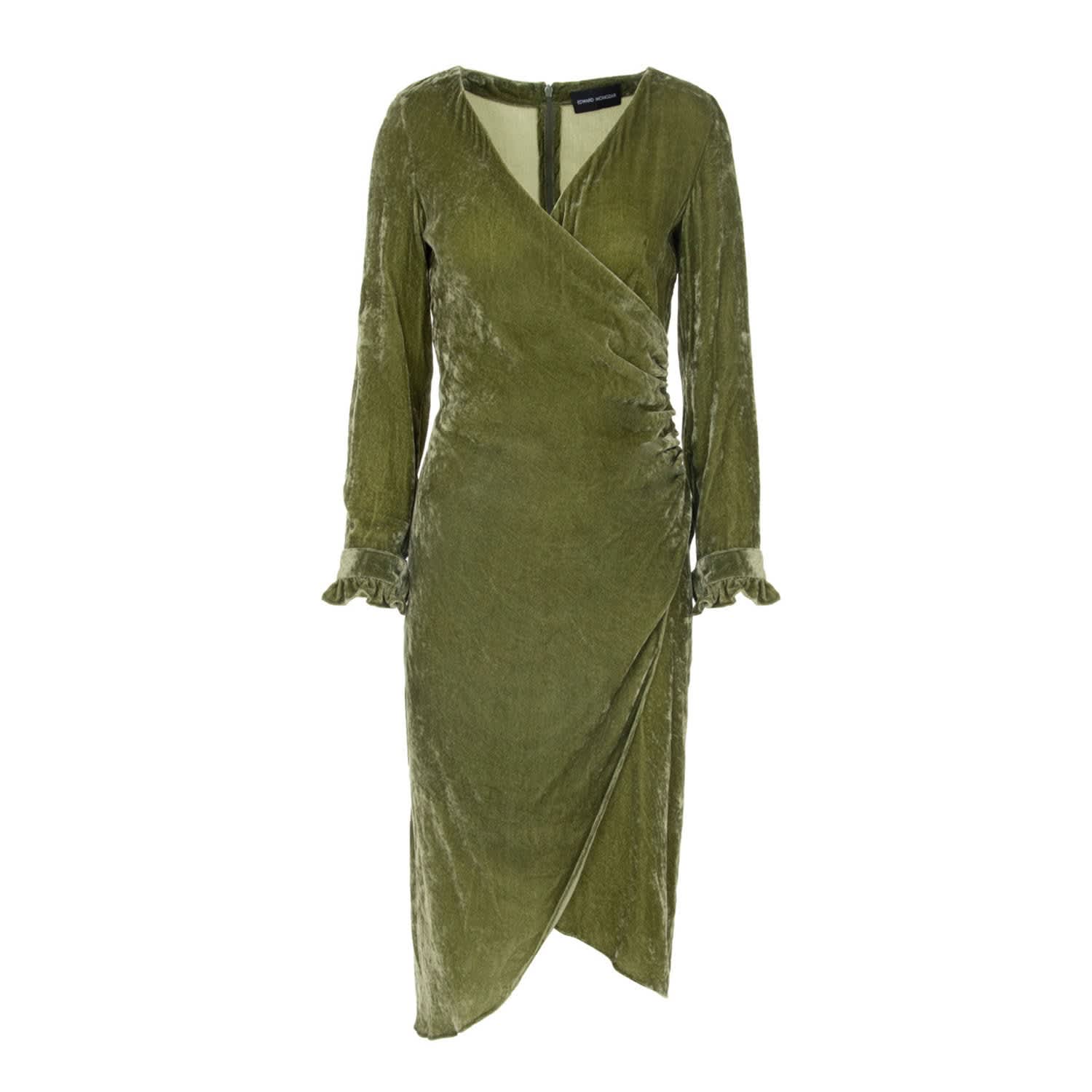 velvet wrap gown