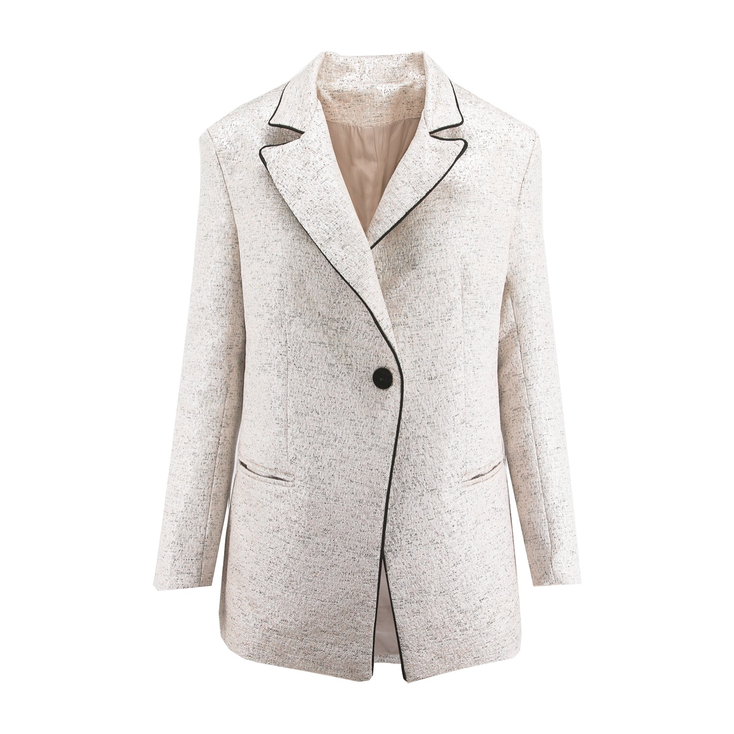 Jacquard Blazer With Silver Inserts by BLUZAT