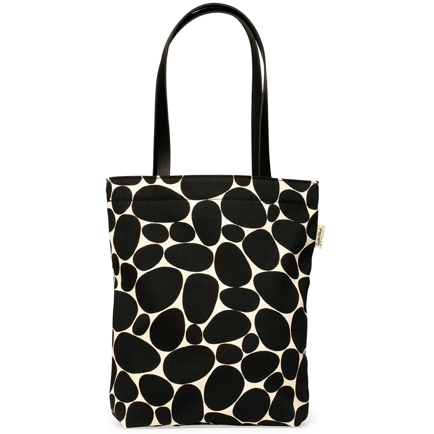 Gyllstad Women's Stenar Black Tote Bag With Leather Handles In Black