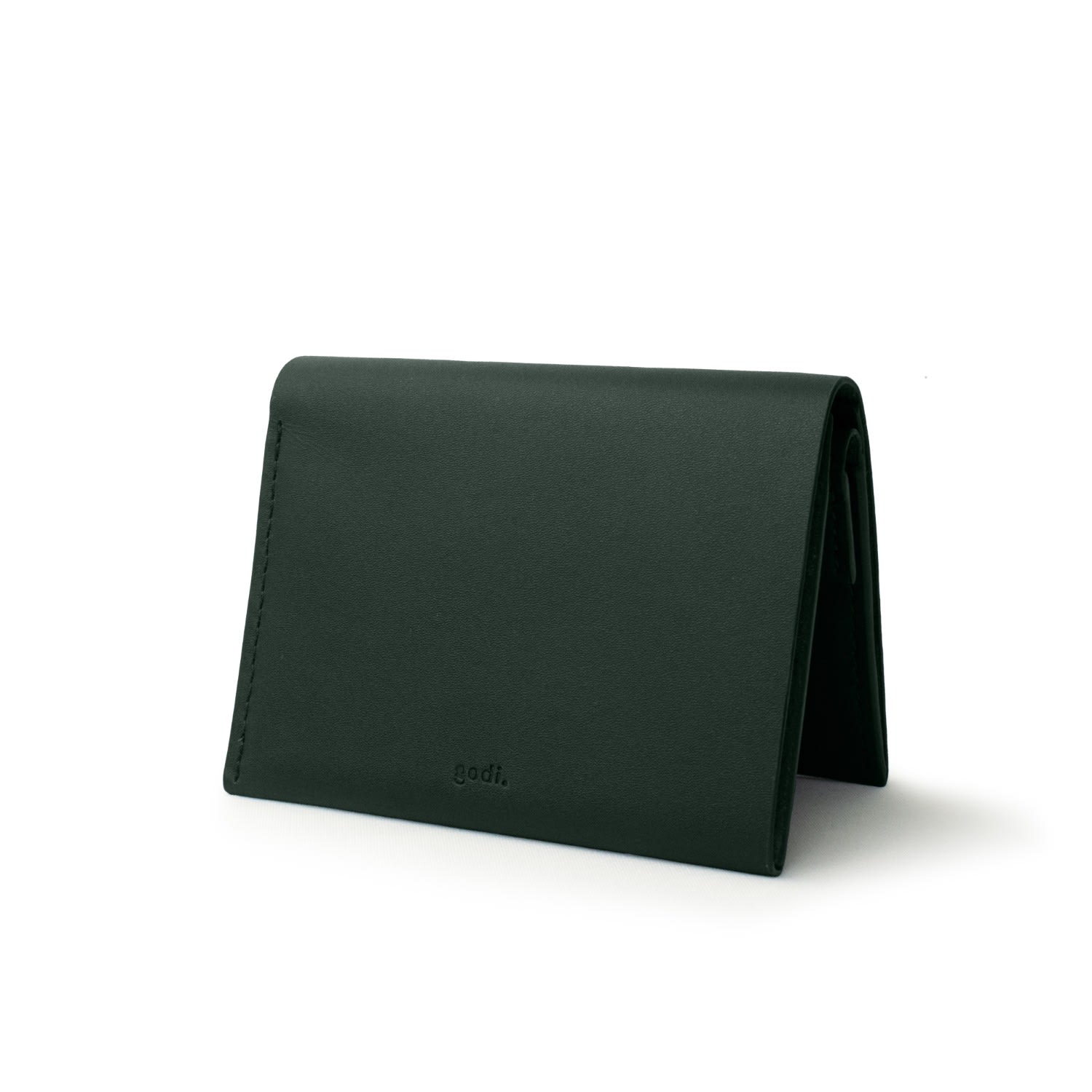 Godi. Men's Handmade All In One Wallet - Green In Green