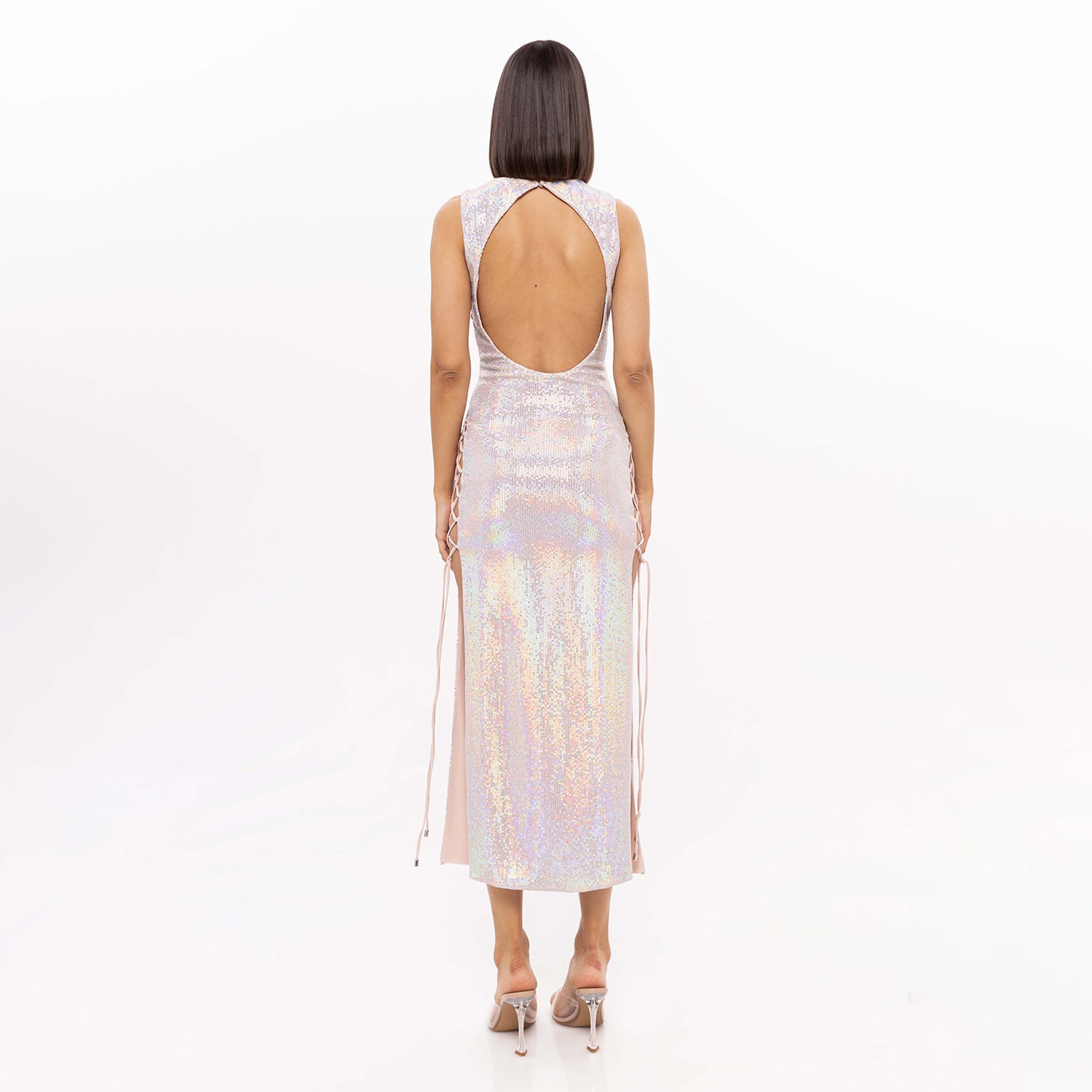 white midi slip dress Deanna Satin Midi Slip Dress – honey