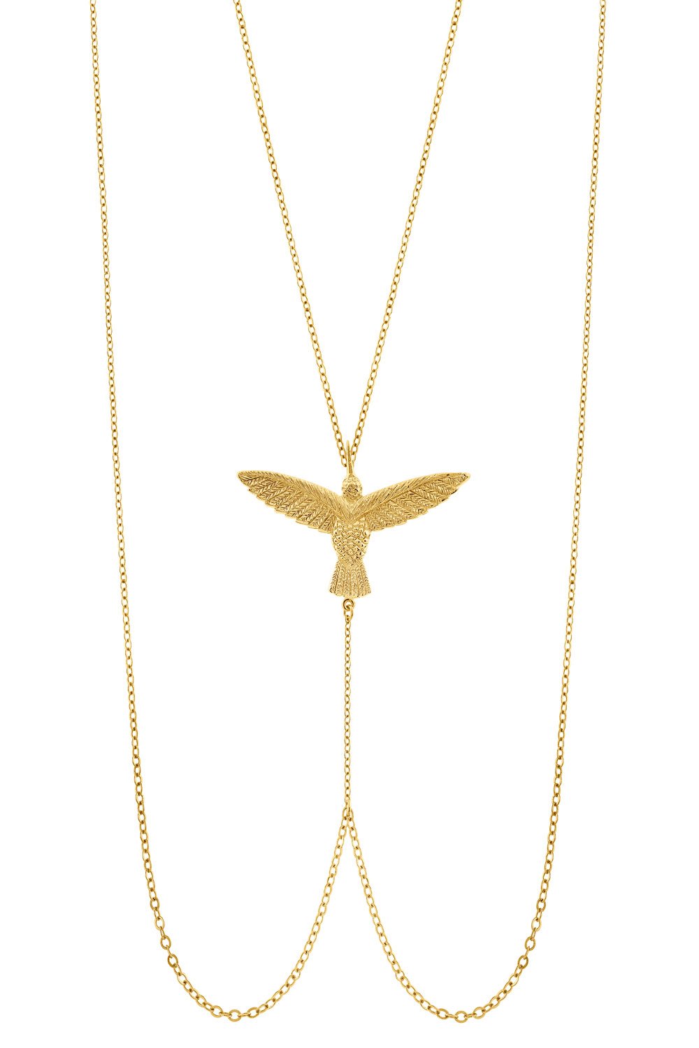 Sophie Simone Designs Women's Gold Body Chain Hummingbird In Gold