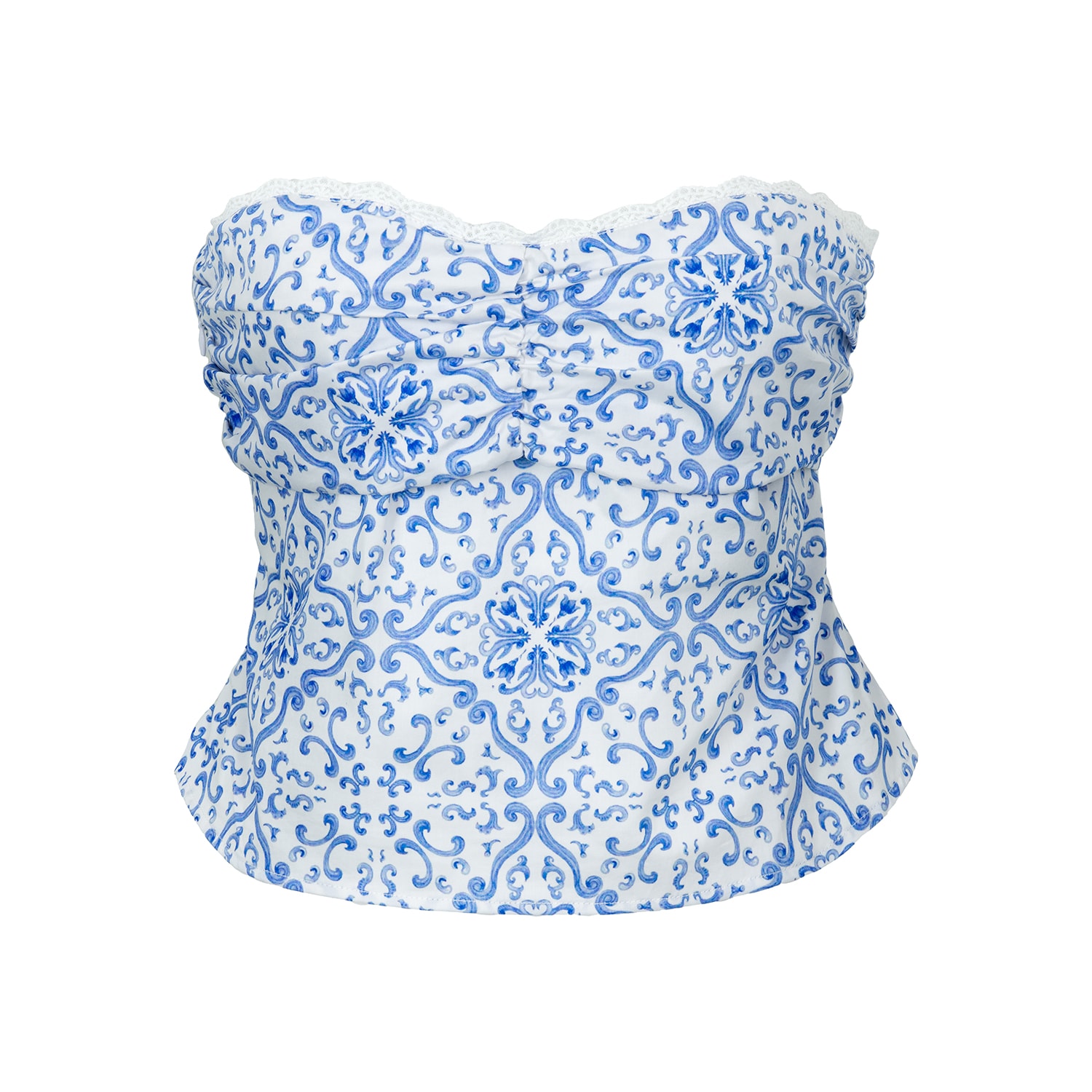 The Etta Collection Women's Domingos Top In Blue