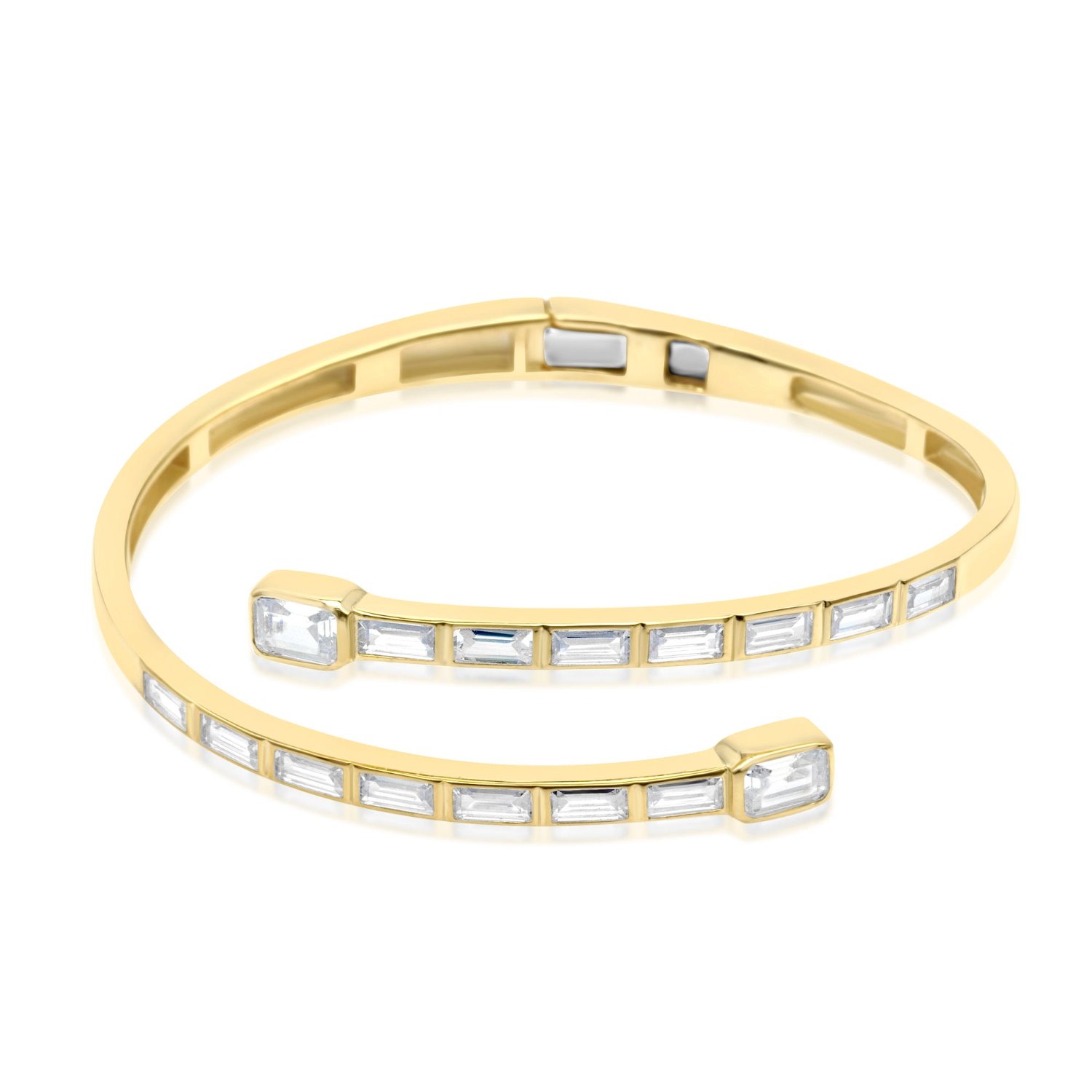 Shymi Women's Baguette Wrap Bangle - Gold