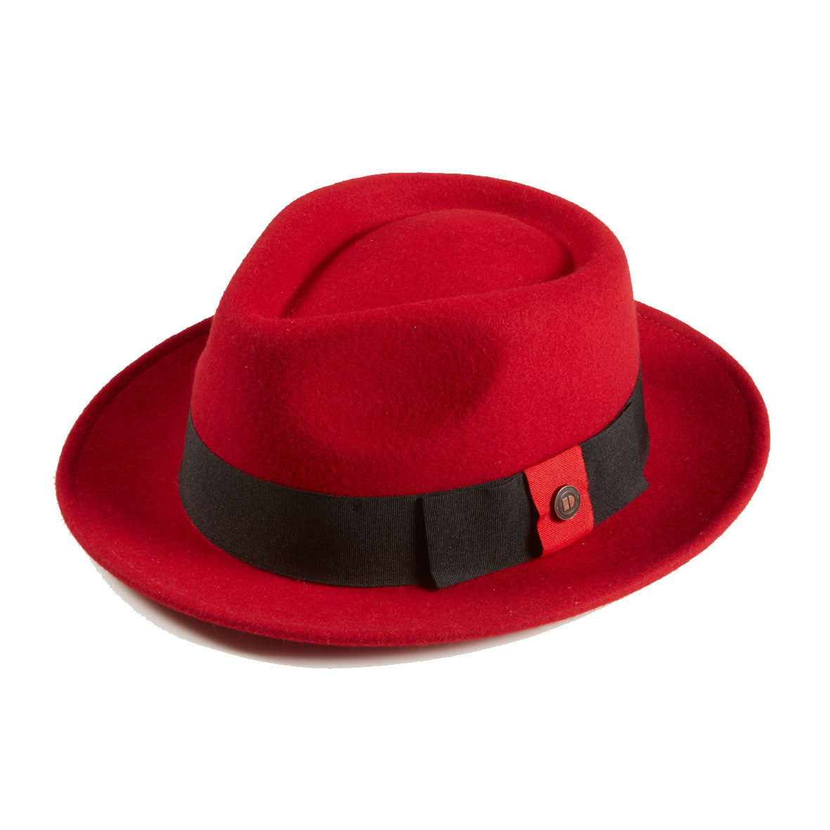 Dasmarca Hats Women's Pablo Oxblood Red Felt Wide Brim Wool Felt Fedora Hat In Red