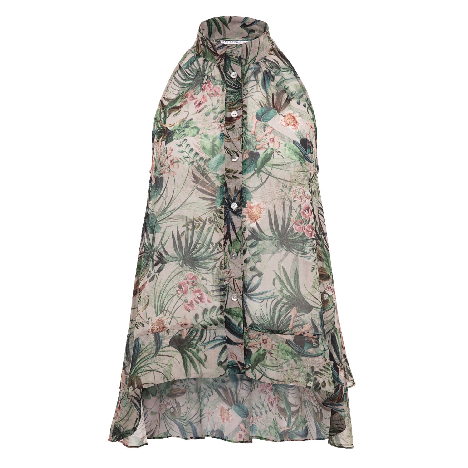 Misha Vaidya Women's Kaia Top - Print In Orange