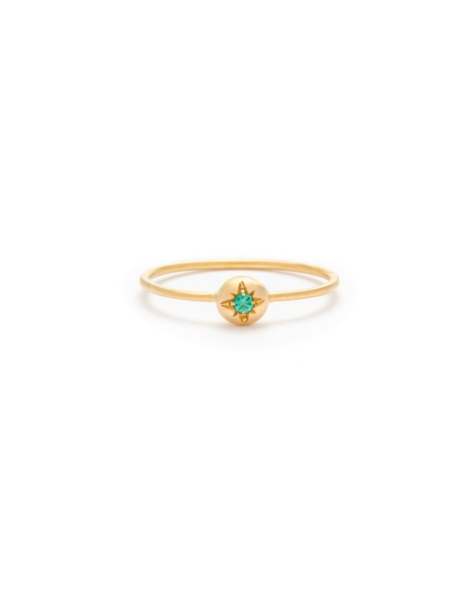 Eloise Jewelry Women's Green Moon Ring Emerald In Green