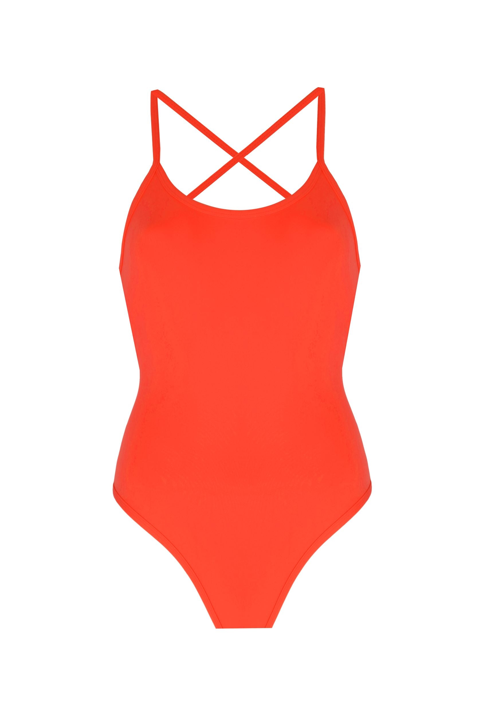 Women's Red Racer Swimsuit -Foxy | Medium | Yorstruly