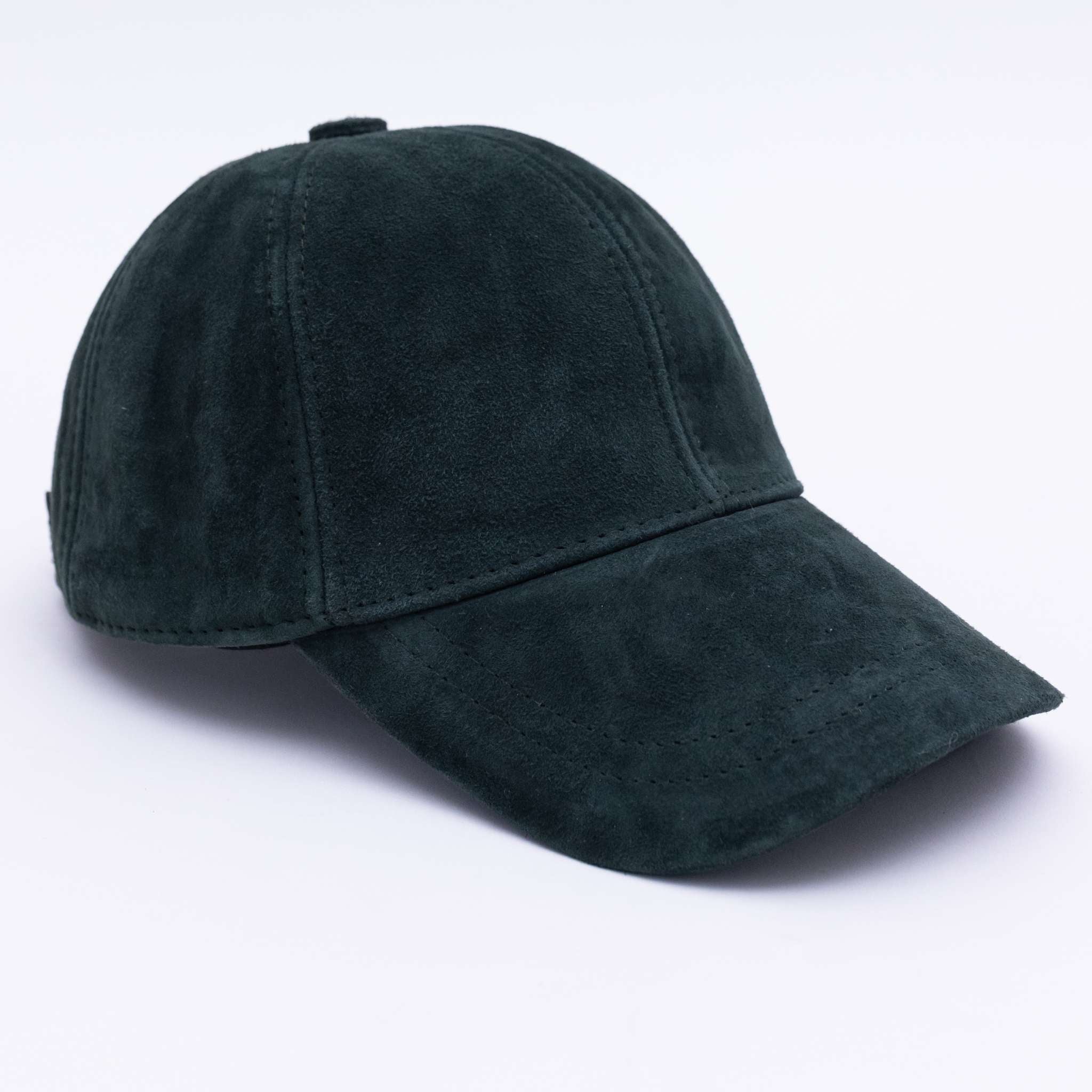 Women’s Unisex Genuine Suede Leather Cap In Khaki Green 56Cm The Taylor Clothing