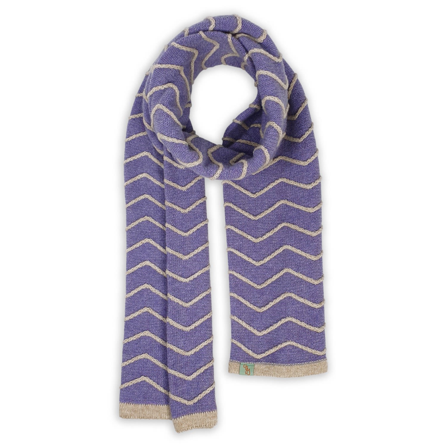 Women's Purple / Neutrals Scarves - Boogie - Purple | Otto & Spike