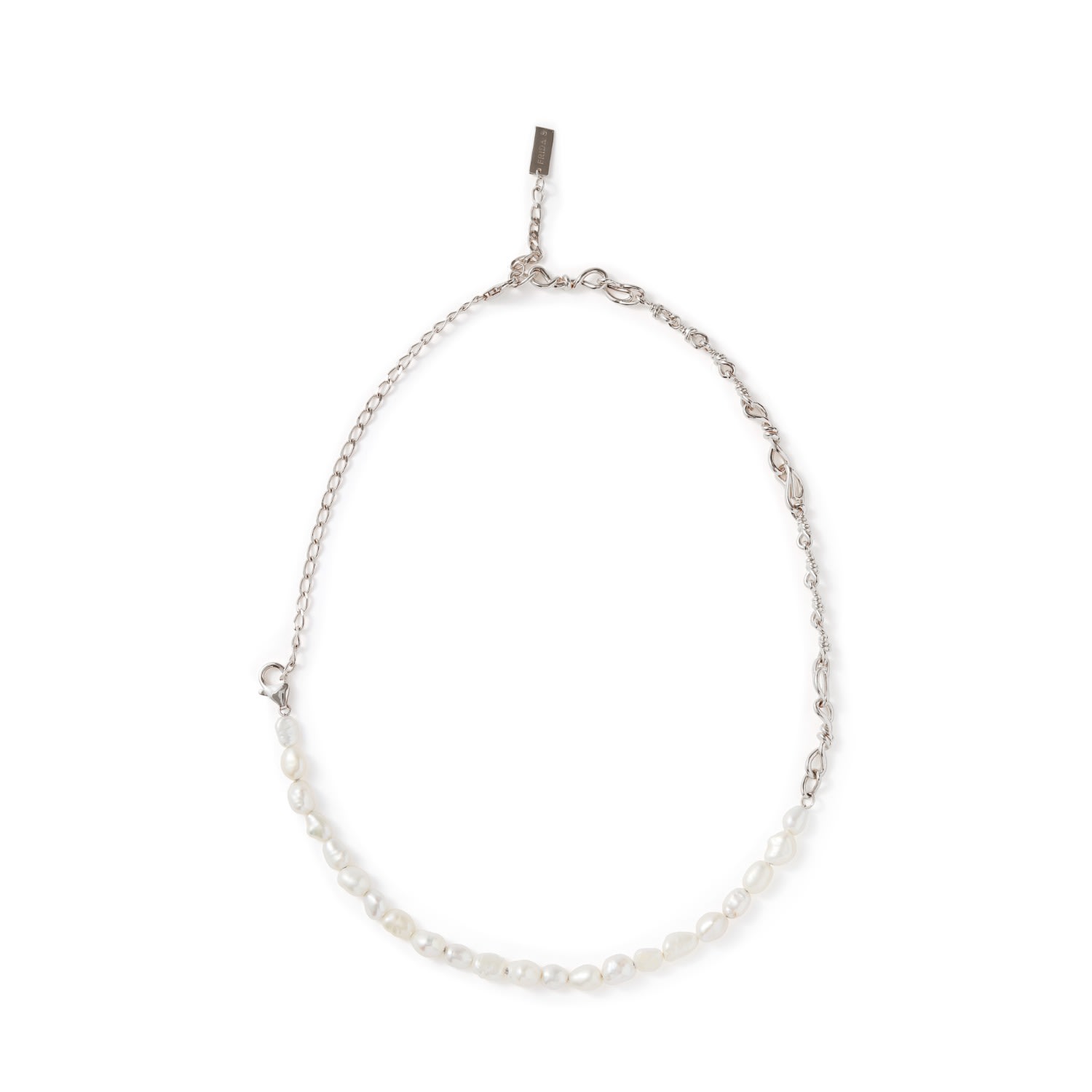 Women’s Versatile Wave Pearl Silver Necklace / Double Bracelet Frida & Florence