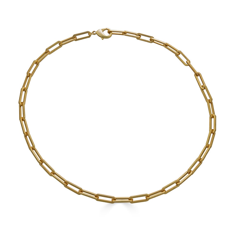 Loni Paul Jewelry Women's Matte Gold Paperclip Layering Chain